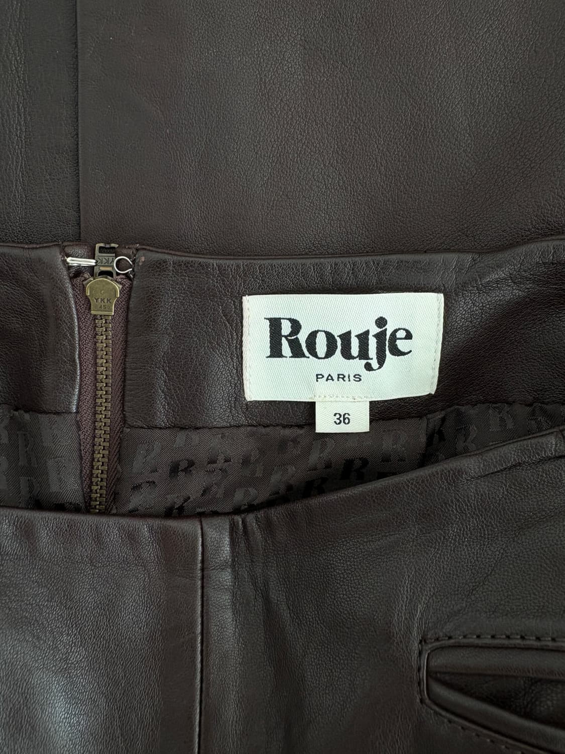 Rouje 루즈 가죽 미디 스커트 상품이미지8