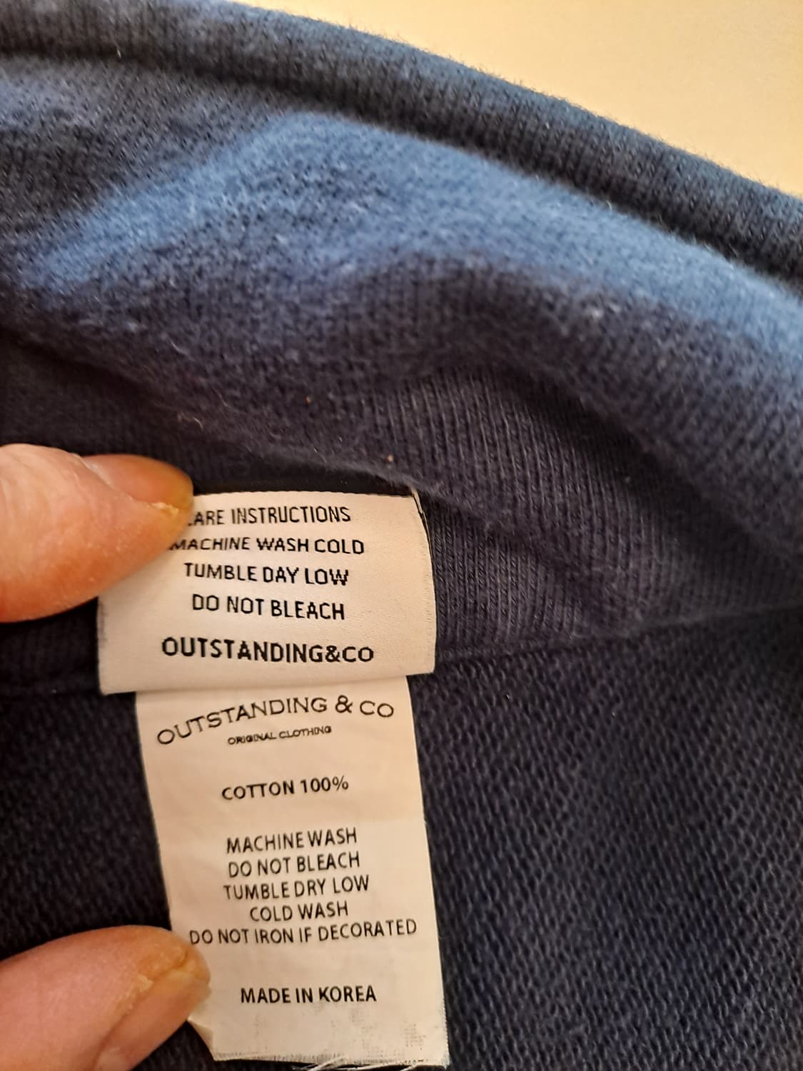 아웃스탠딩 OS로고 하프집업 스웻셔츠 M사이즈 상품이미지6
