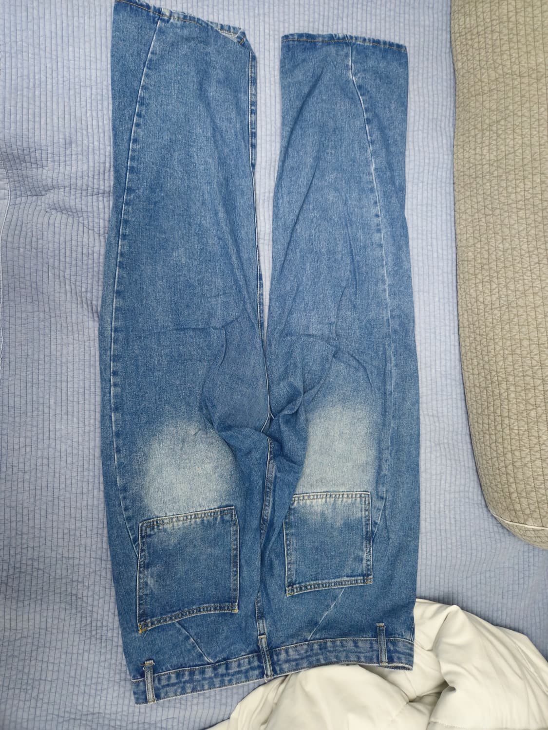 굿라이프웍스 커브 절개 와이드 데님 팬츠 미디움 인디고 m 상품이미지2