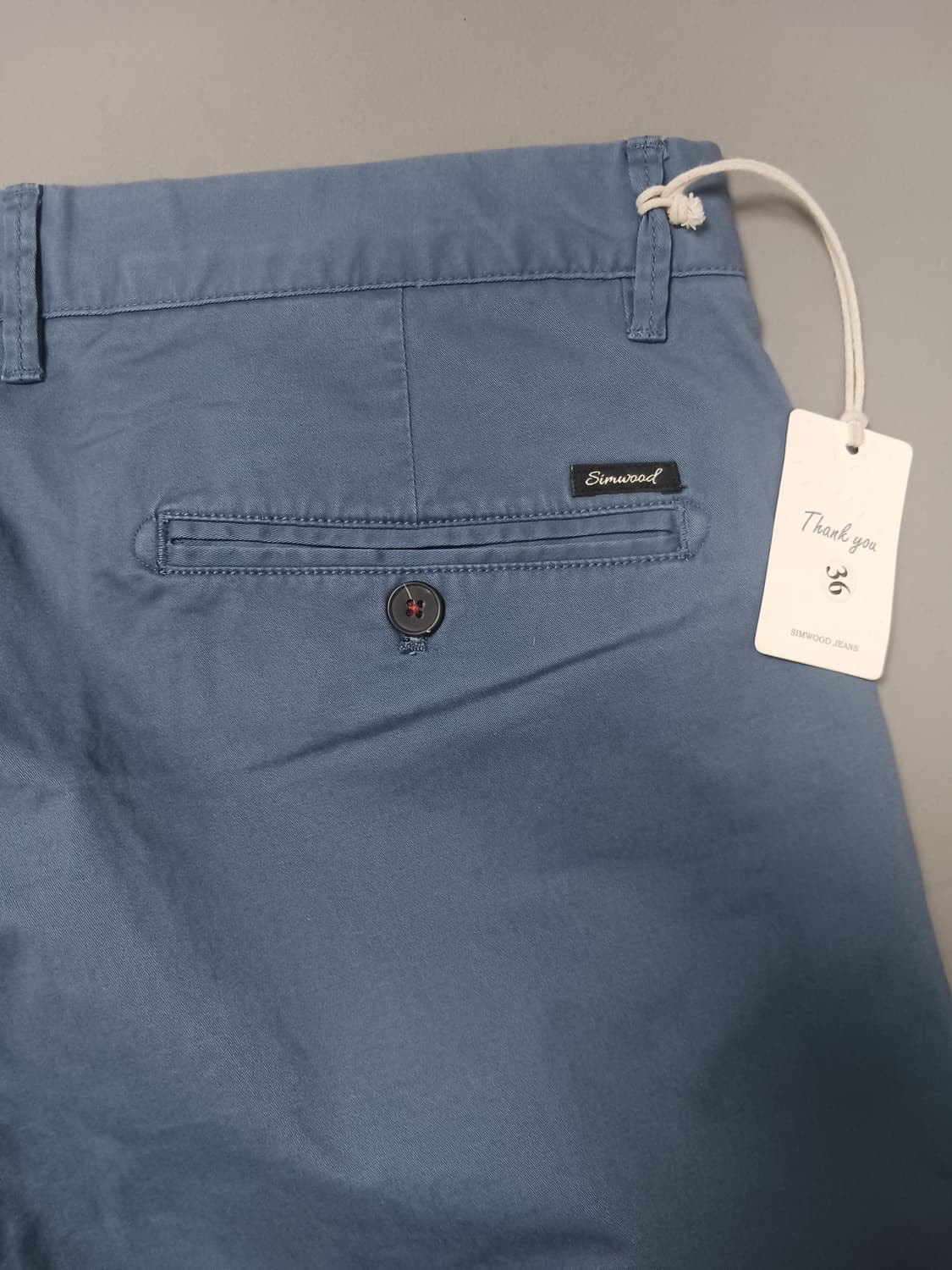 새상품 [36] 심우드 진스 슬림 스트레이트 블루 치노 팬츠 상품이미지9