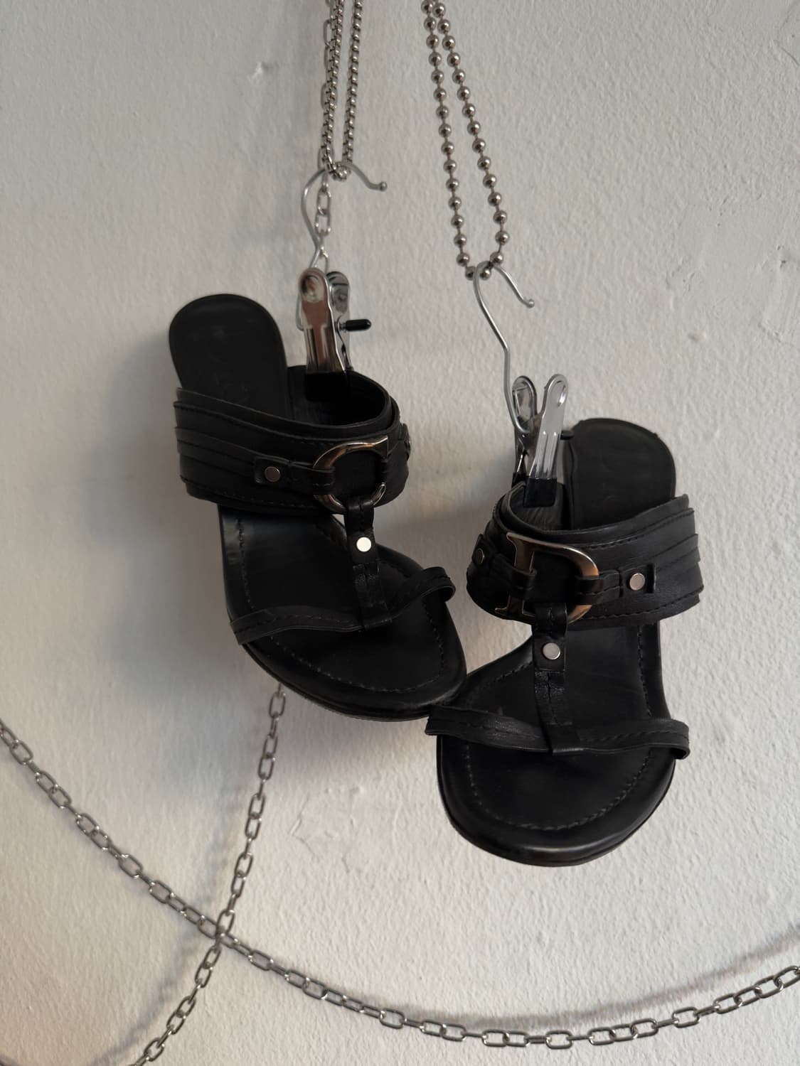 디올 존갈리아노 CD로고 참 뮬타입 힐 상품이미지1