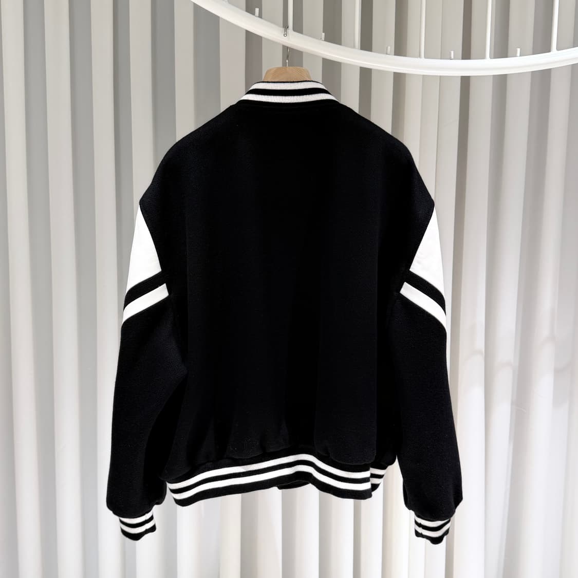 (A+/54) / 셀린느 텍스쳐드 울 잭슨 테디 자켓 블랙 상품이미지4