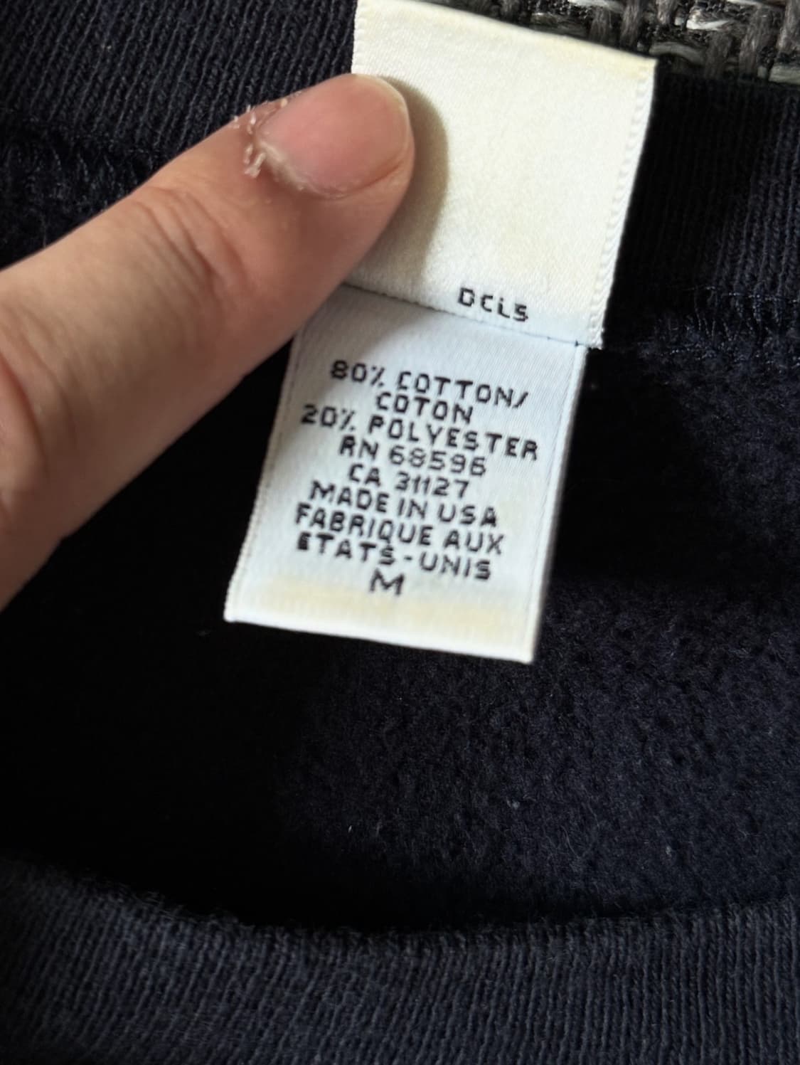 90s USA DKNY 스펠아웃 빈티지 스웻셔츠 (105) 상품이미지4