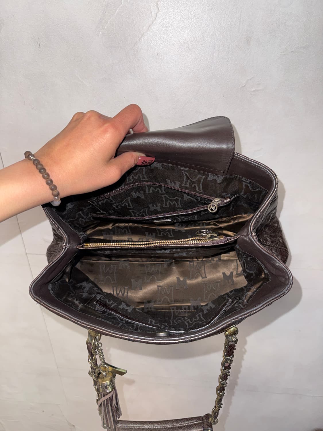 Metro City brown diamond quilting 체인 숄더백 상품이미지5