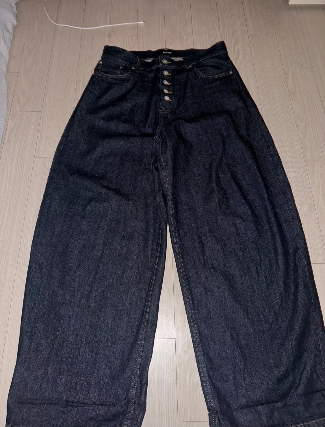 INSAIT 5버튼 데님 배기 팬츠 M 상품이미지2
