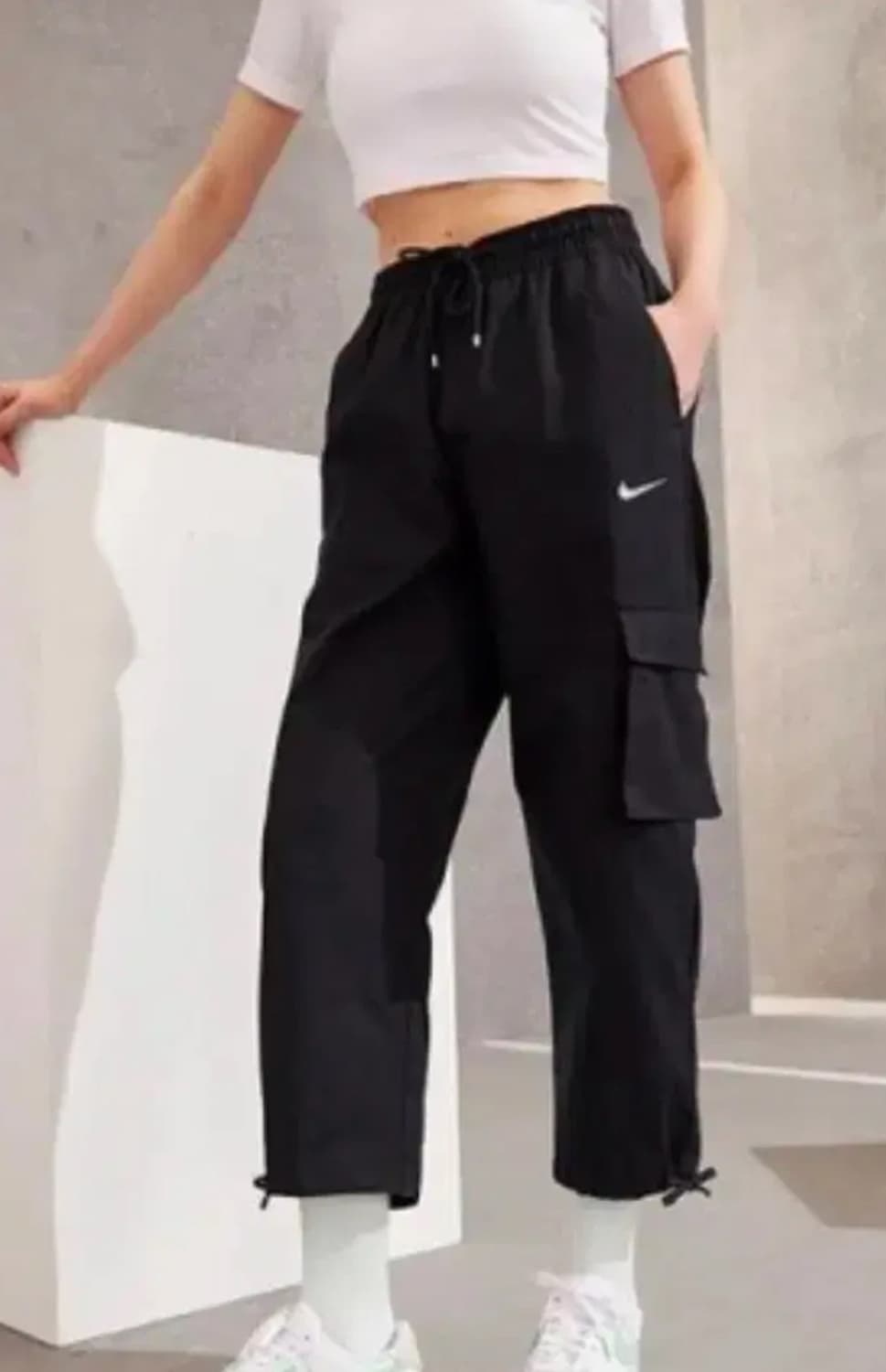 나이키 카고 팬츠 캐주얼 블랙 우먼스 CZ9331-010 상품이미지1