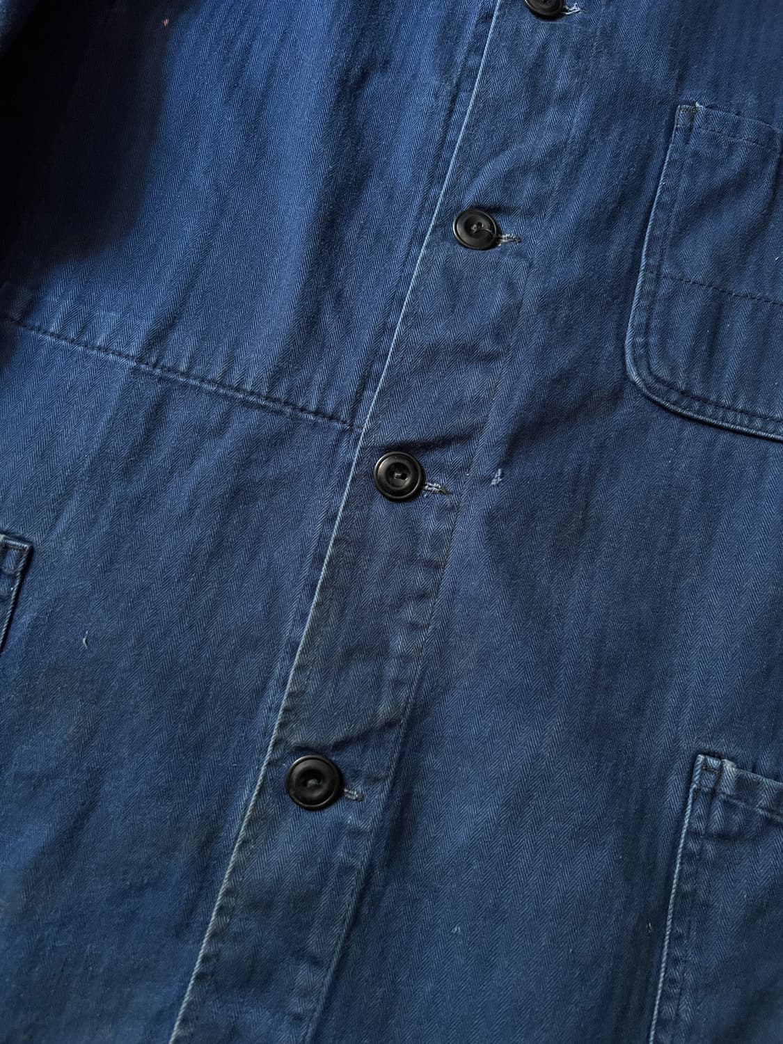 [L]90's Pionier사 빈티지 페이딩 HBT 프렌치 워크 자켓 상품이미지4