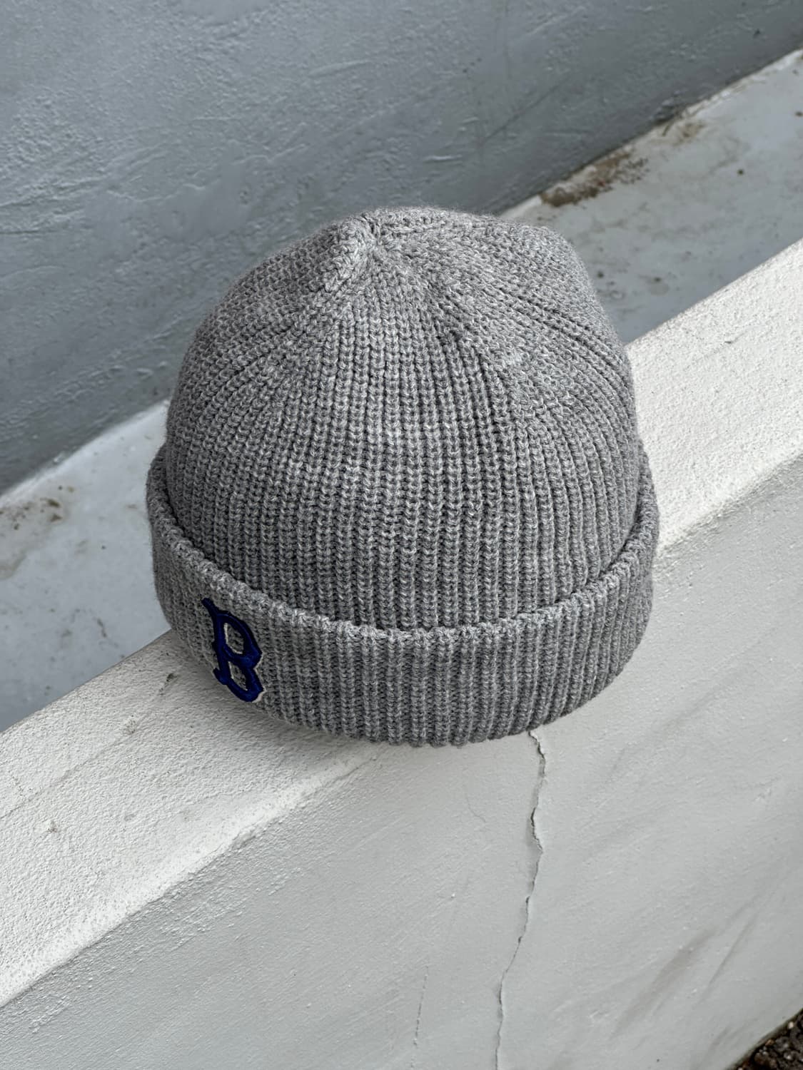 [F] MLB 엠엘비 보스턴 로고 그레이 비니 모자 상품이미지2