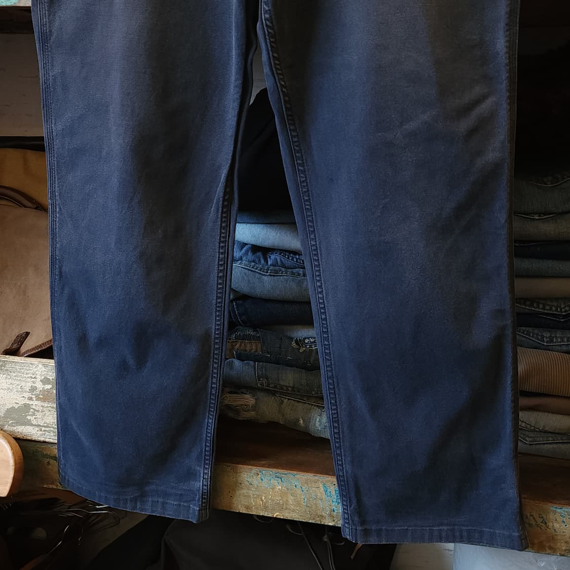 칼하트 싱글니 워크팬츠 릴렉스드 핏 미드나이트 블루 36x36 상품이미지6