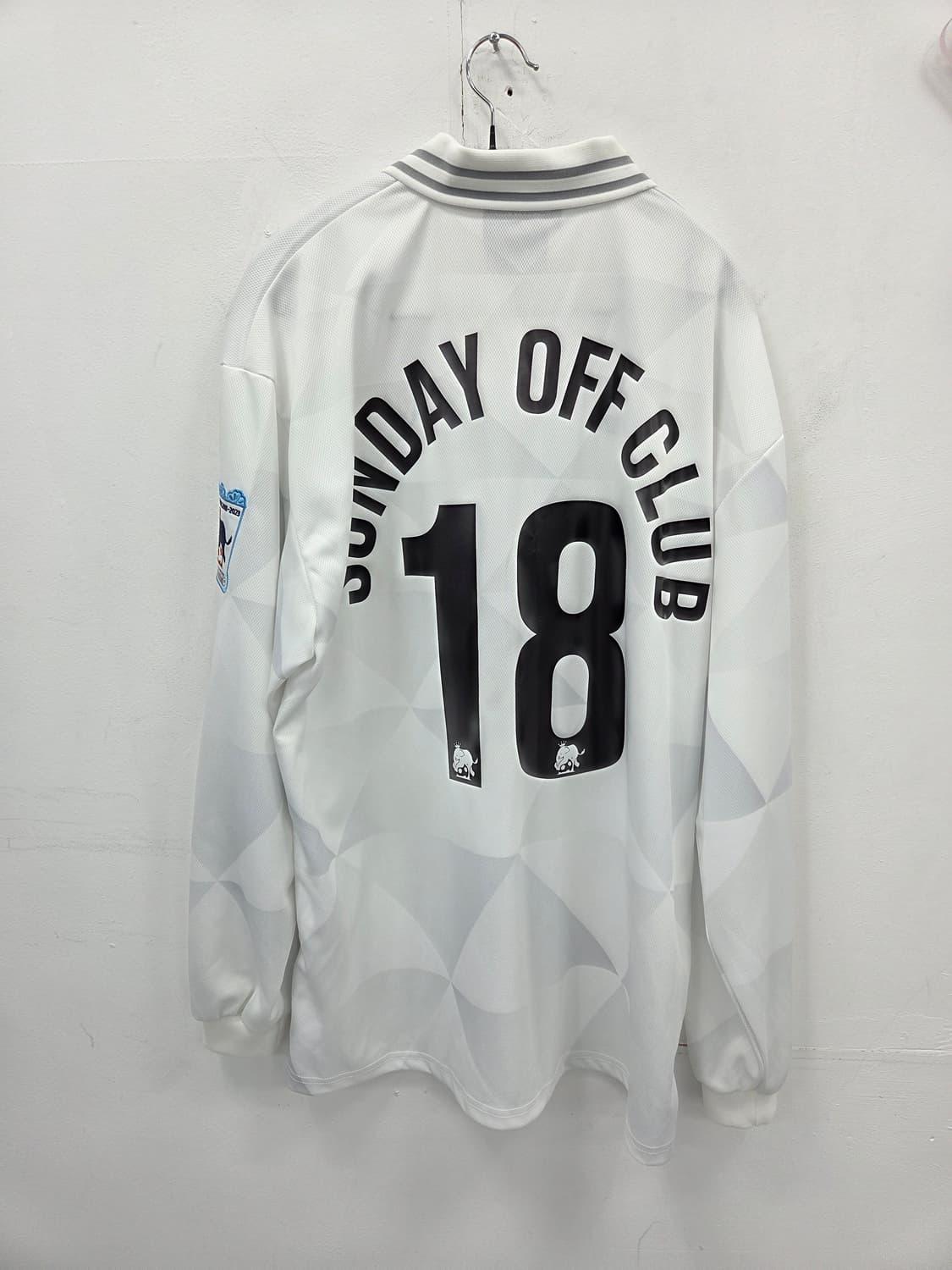 XL 선데이오프클럽 화이트 롱슬리브 축구 셔츠 져지 저지 상품이미지7
