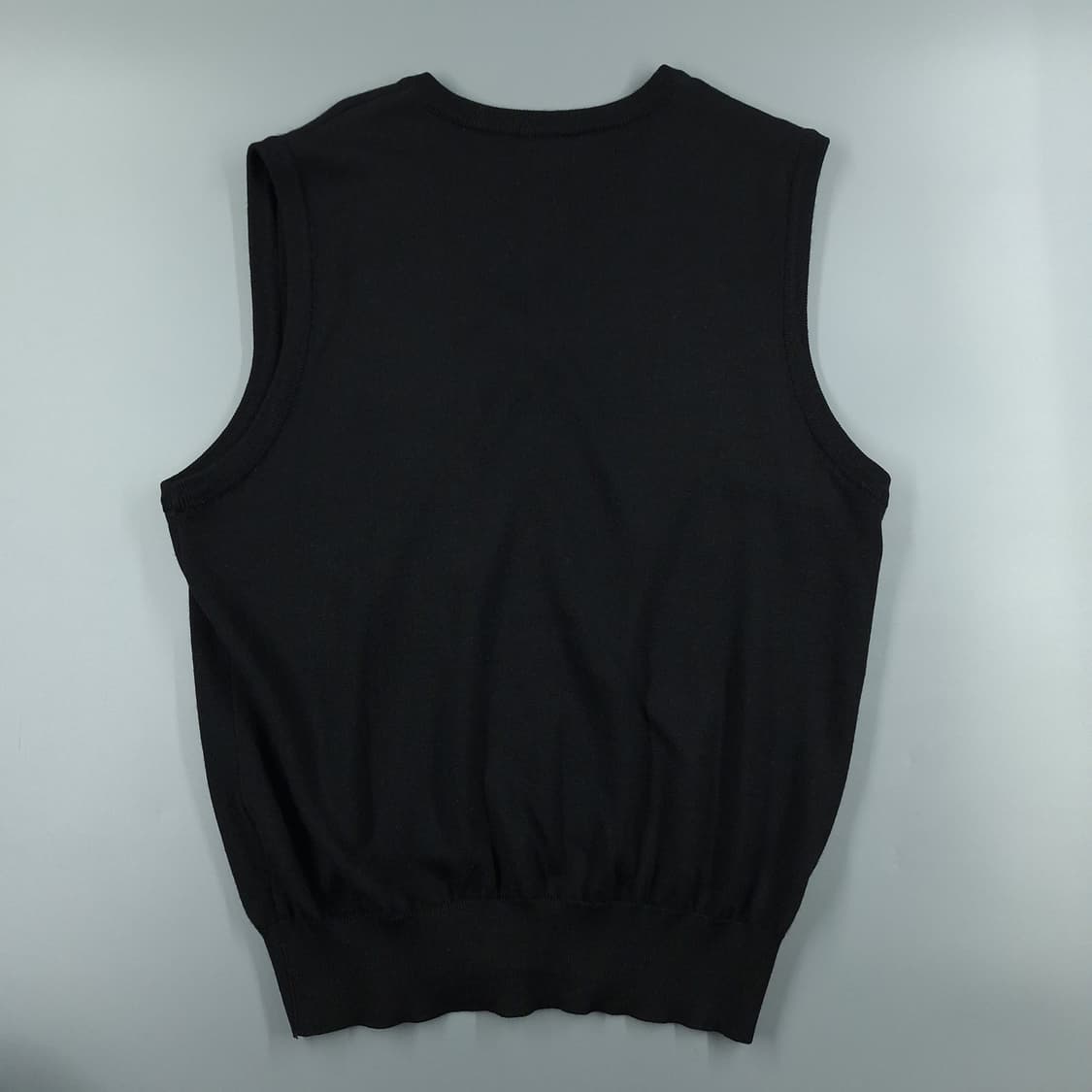 YSL 입생로랑 뿌르옴므 블랙 로고자수 캐주얼 브이넥 니트조끼 니트베스트 상품이미지9