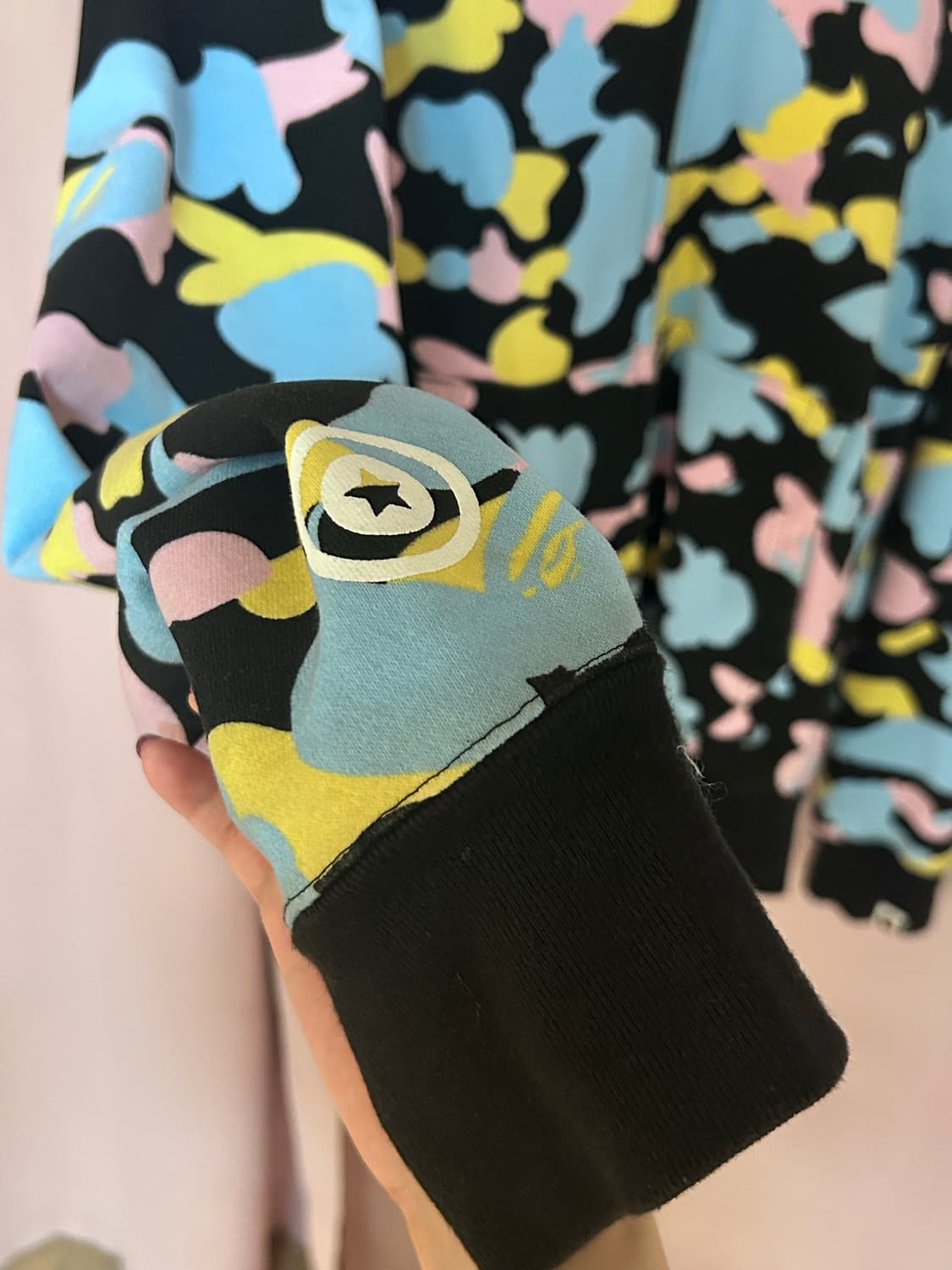 Bape 베이프 뉴 멀티 카모 세컨드 샤크 풀 집 후드집업 블랙 [m] 상품이미지2