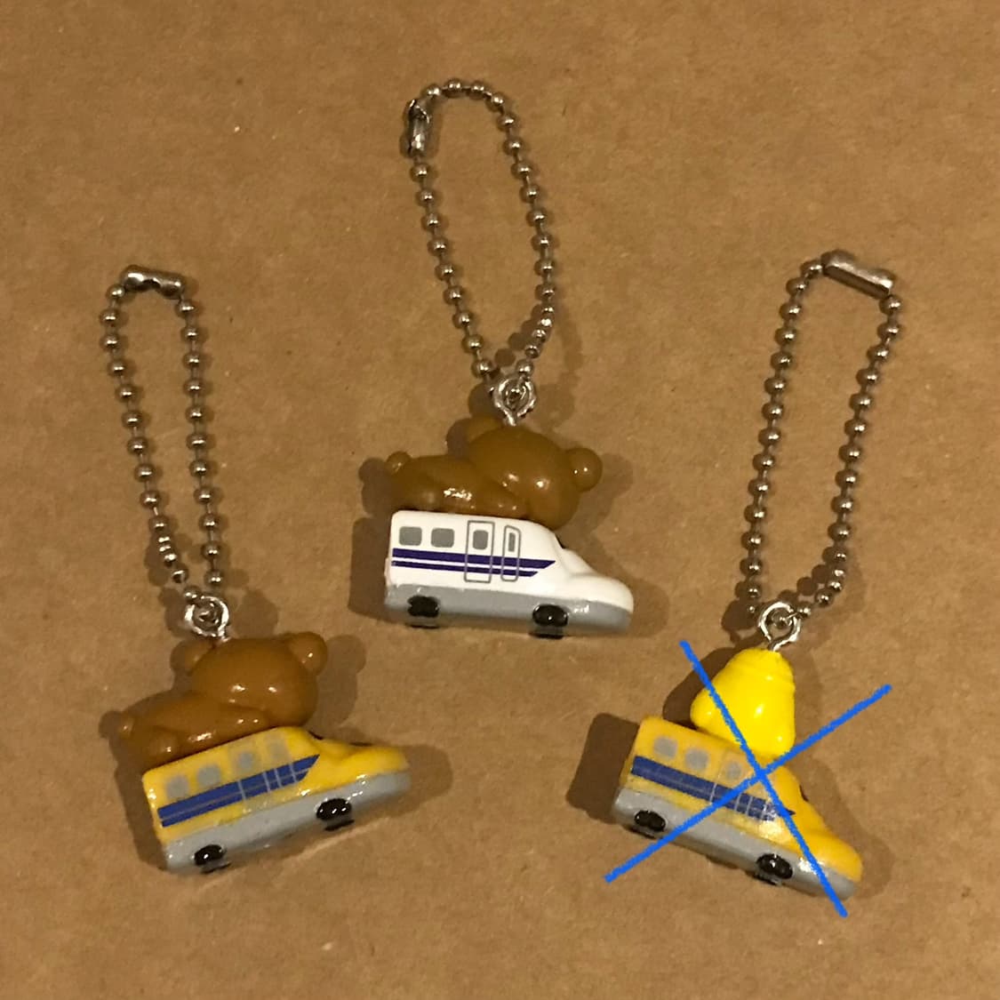 고전 리락쿠마 열차 키링 상품이미지2