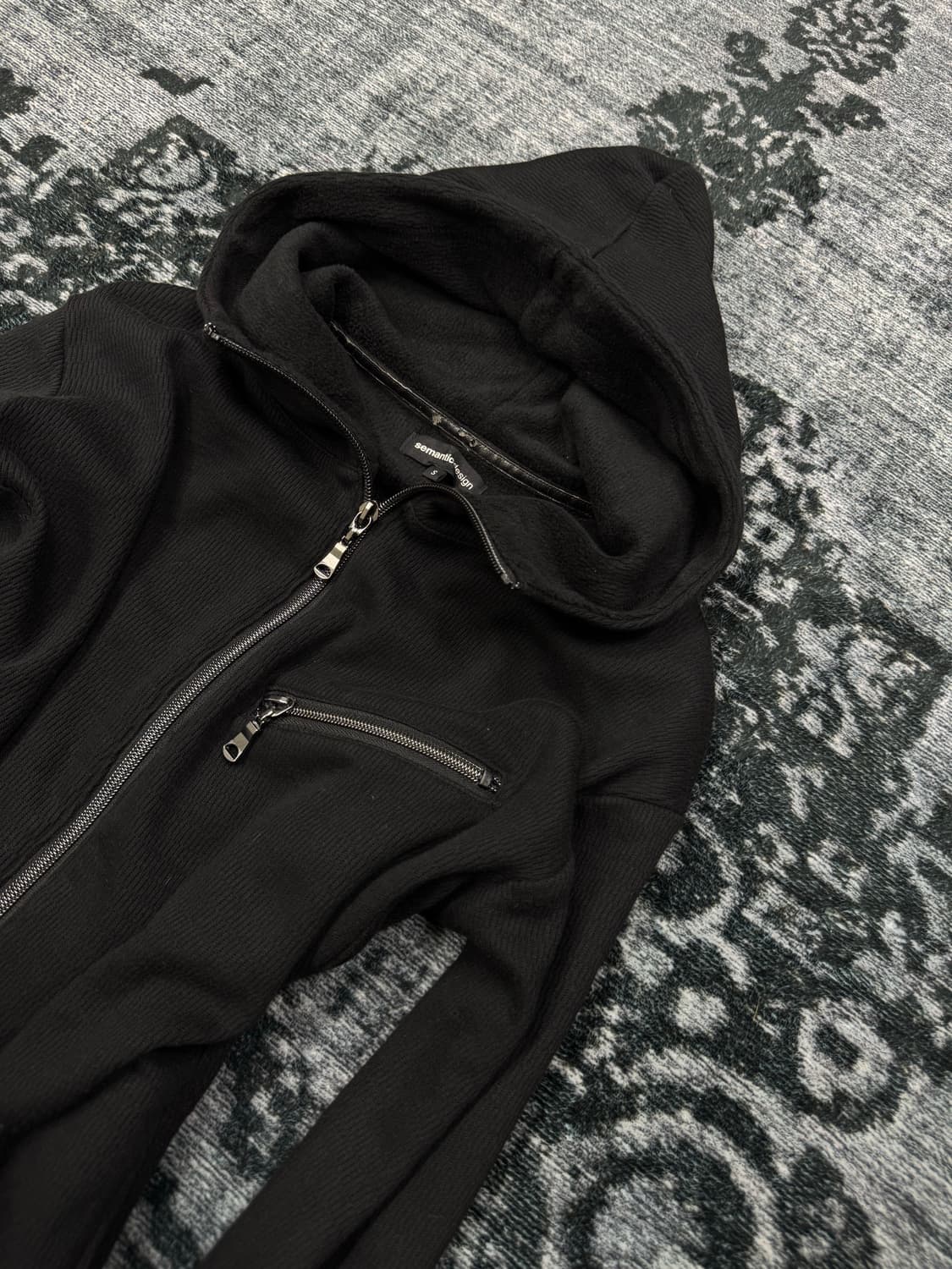 Semantic design black riders hoodie 상품이미지3