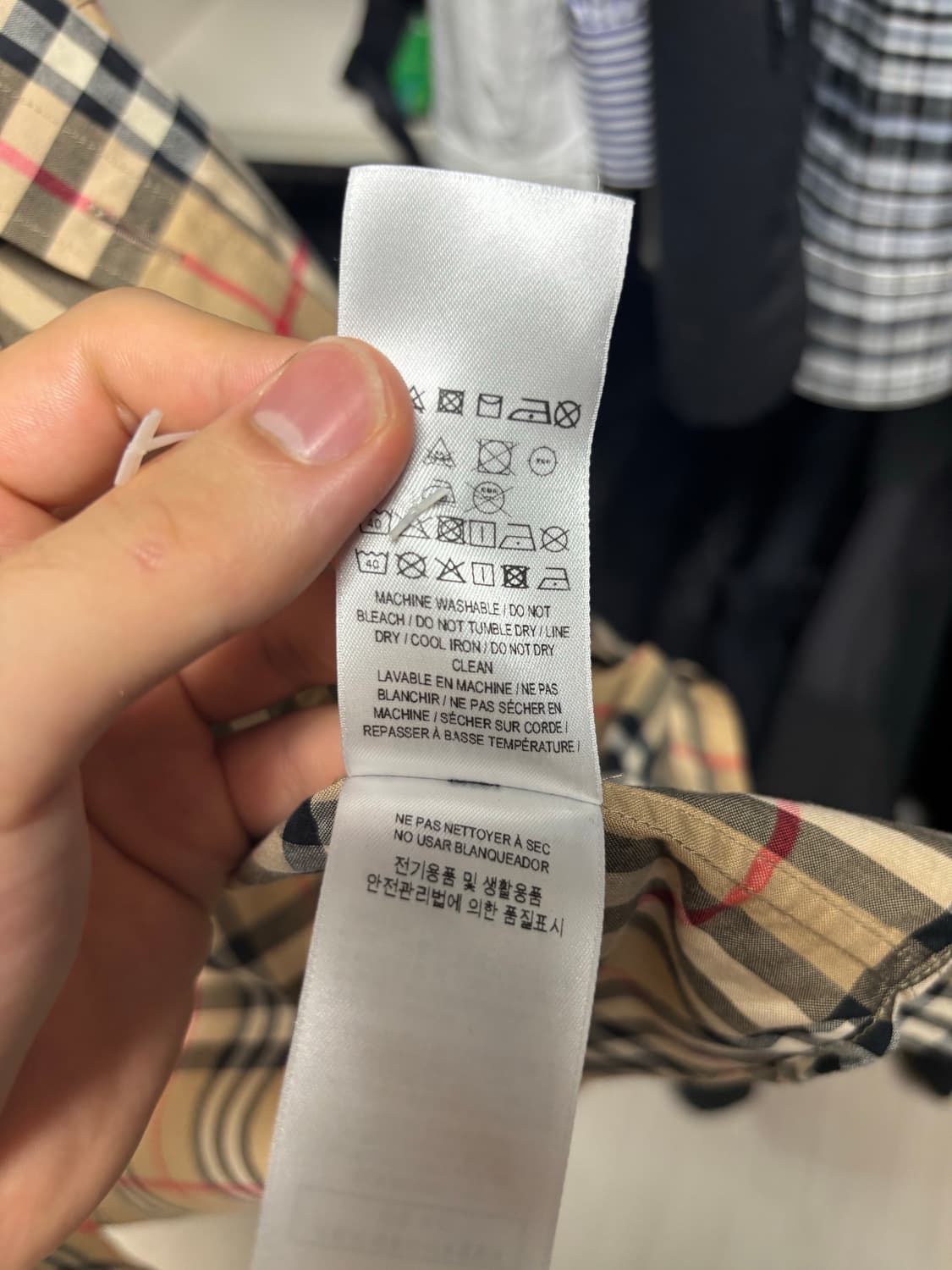 버버리 사이드 로고 셔츠 m 사이즈 상품이미지6