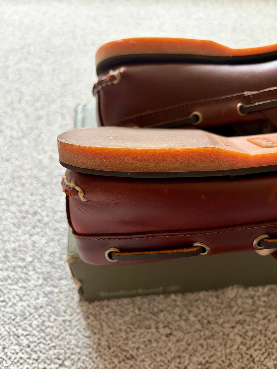 팀버랜드 2아이 보트슈즈 버건디 270 상품이미지4