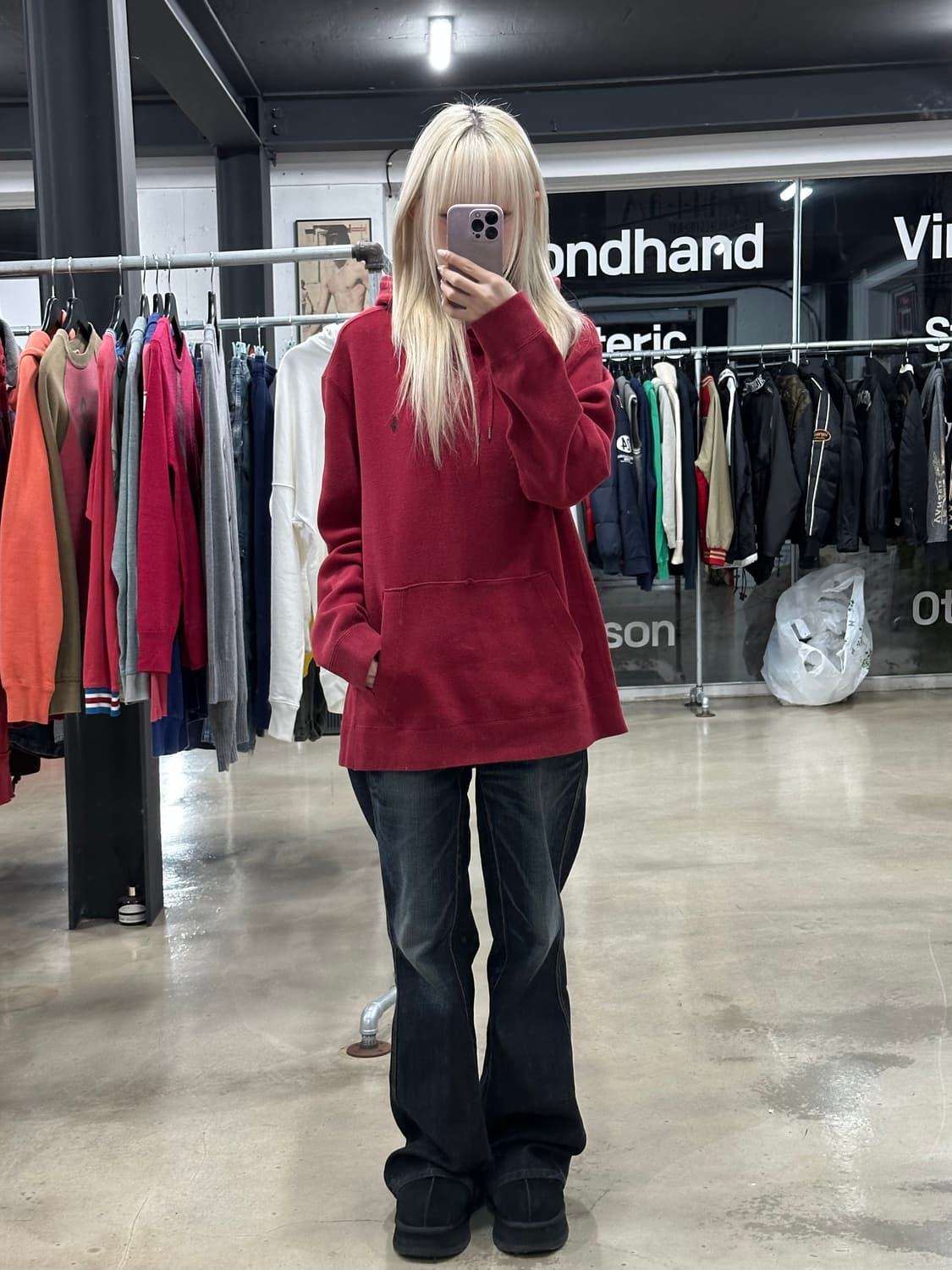 폴로 오버핏 후드티 상품이미지2