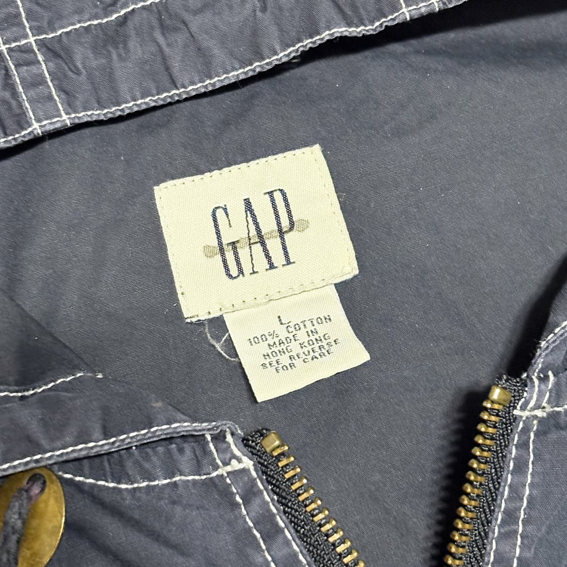 90s 올드 갭 네이비 아노락 자켓 상품이미지4