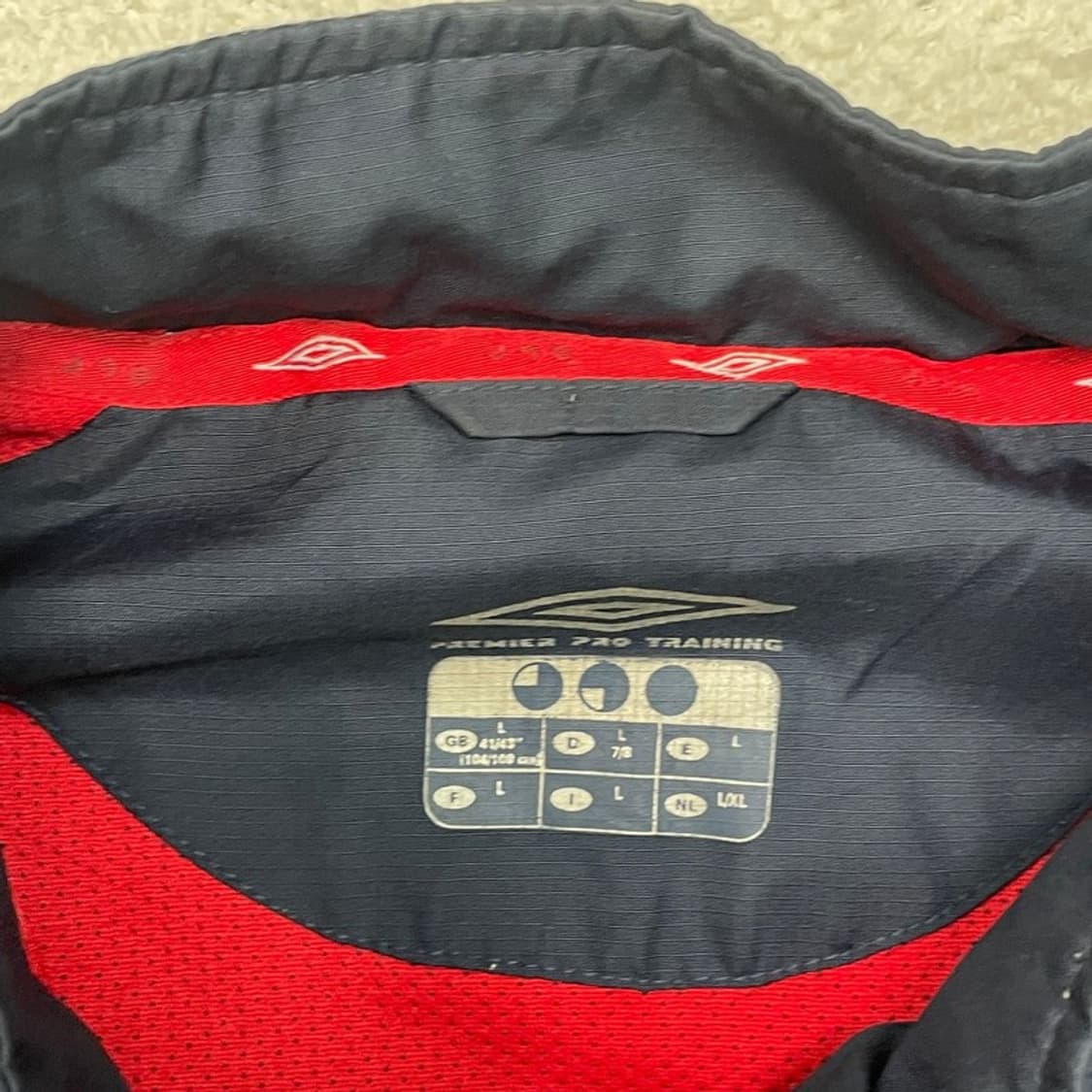 UMBRO 02-03 잉글랜드 프로트레이닝 스톰자켓 L 상품이미지8