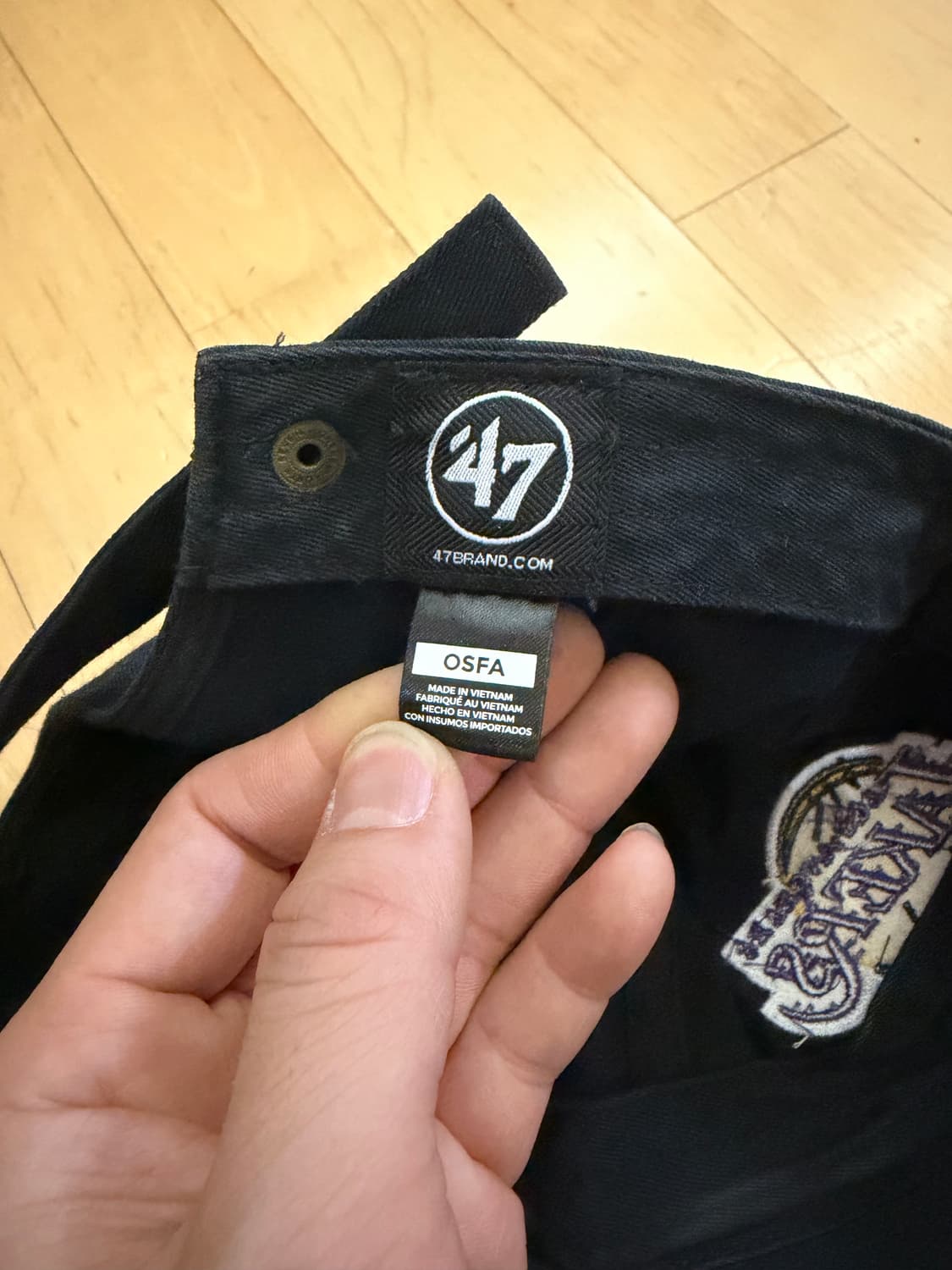 [47브랜드] LA 레이커스 클린업 볼캡 블랙 (NBA) 상품이미지2