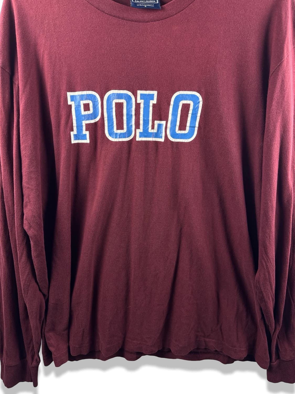 폴로 와인 버건디 롱슬리브1912 상품이미지5