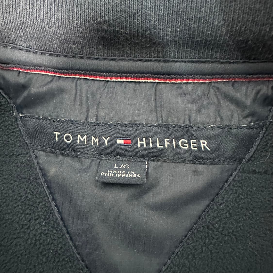 타미힐피거 네이비 퀼팅 후드 집업 상품이미지3