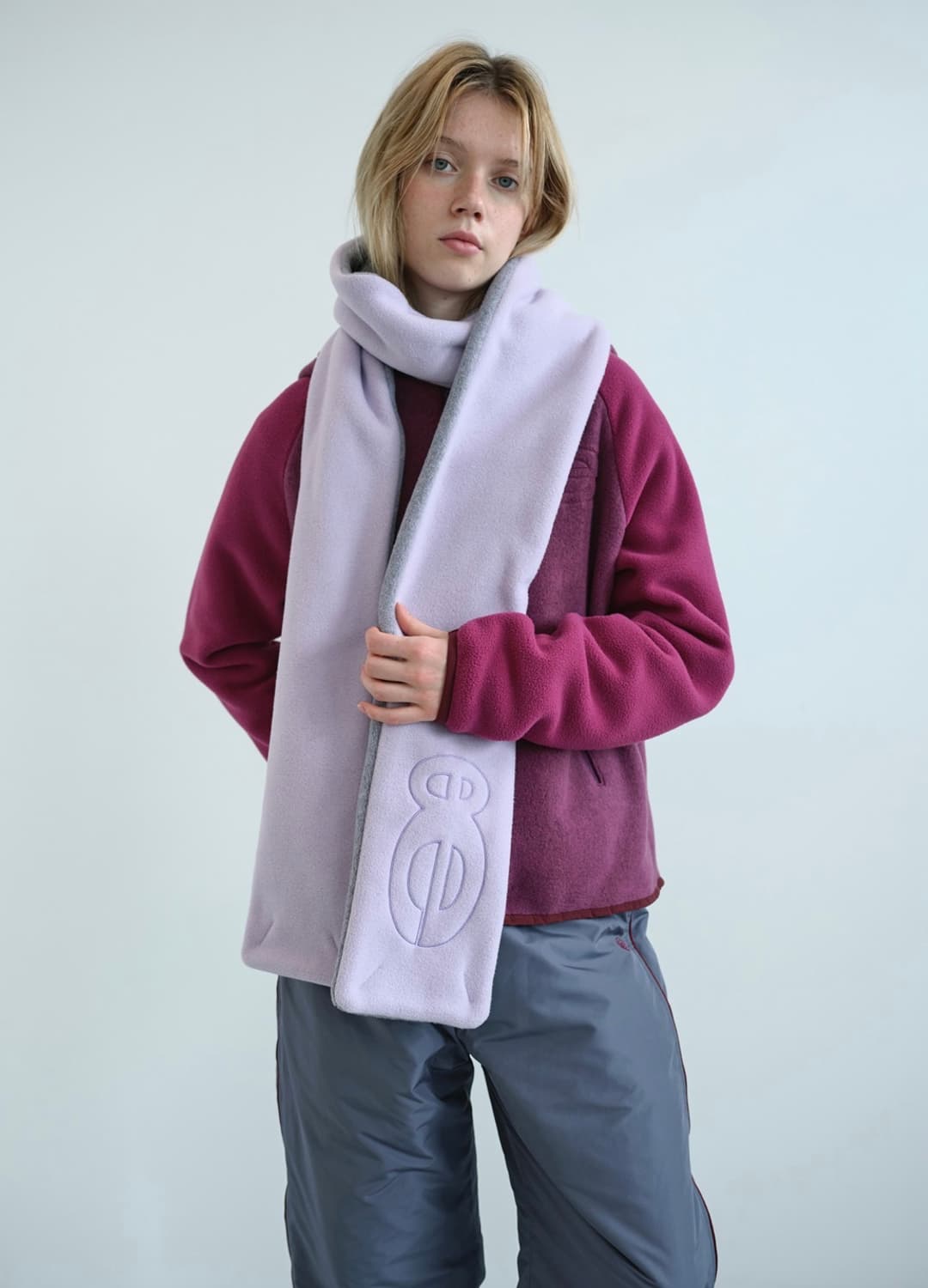 엔조블루스 플리스 머플러 (라벤더) 상품이미지2