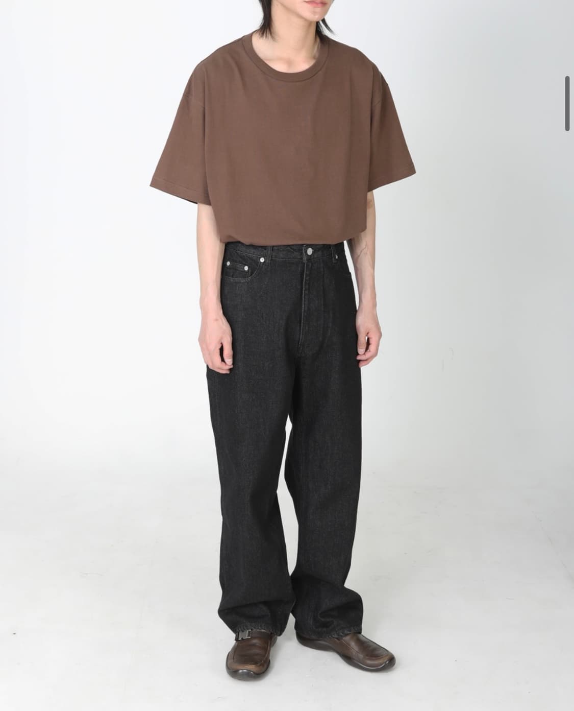마티스 와이드 데님 팬츠 블랙워시드 (1사이즈) 상품이미지1