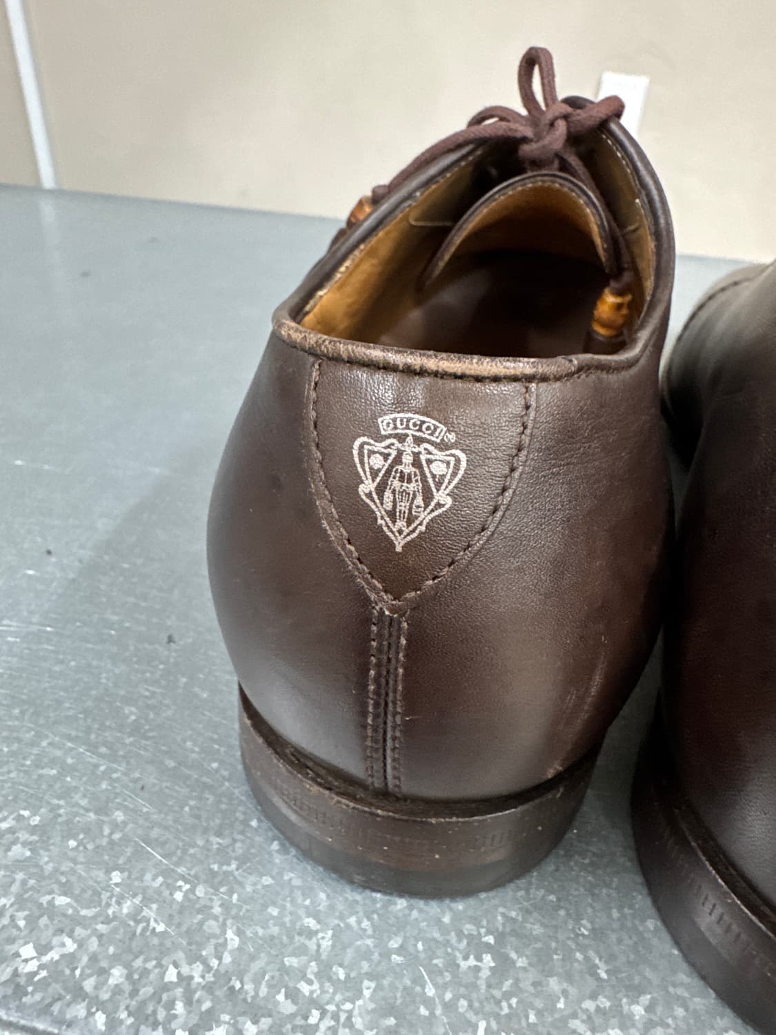 구찌 레더 옥스포드 브라운 6 상품이미지4