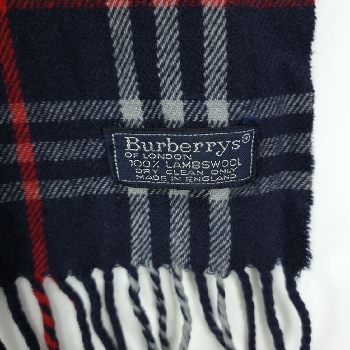 [BURBERRY] 버버리 체크 램스 울 머플러 네이비 P01155 상품이미지6