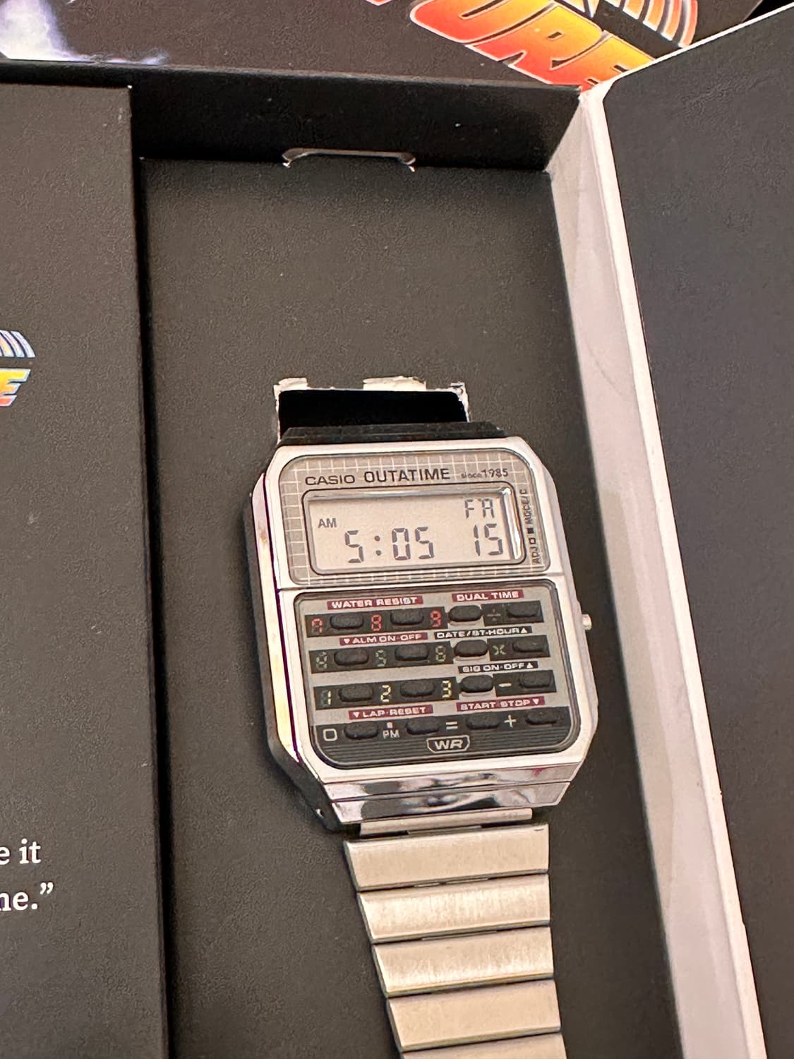 국내 당일 발송) 카시오 x 백 투 더 퓨처 CA-500WEBF-1A n 상품이미지6