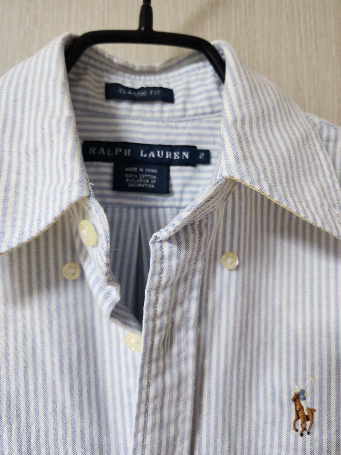 폴로 랄프로렌 스트라이프 셔츠 남방 2사이즈 여성 상품이미지5