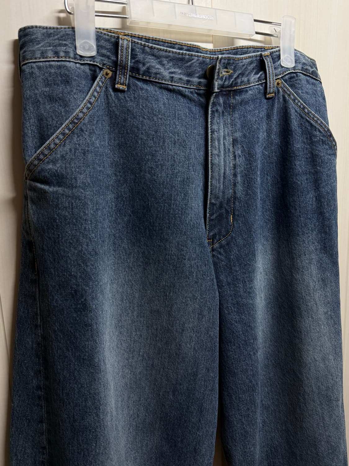 Wide Curve Jeans(Washed Blue) 상품이미지1