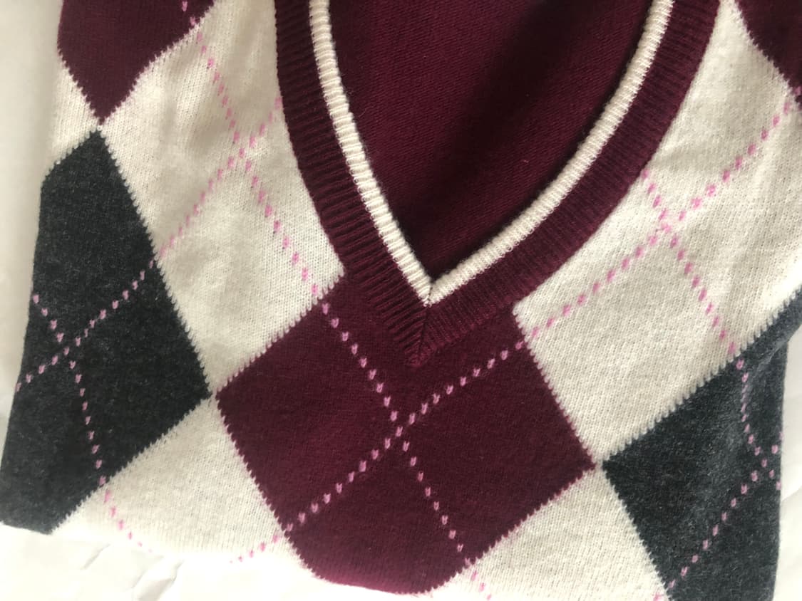 BALLANTYNE(발란타인) 아가일패턴 울 니트 스웨터 상품이미지7