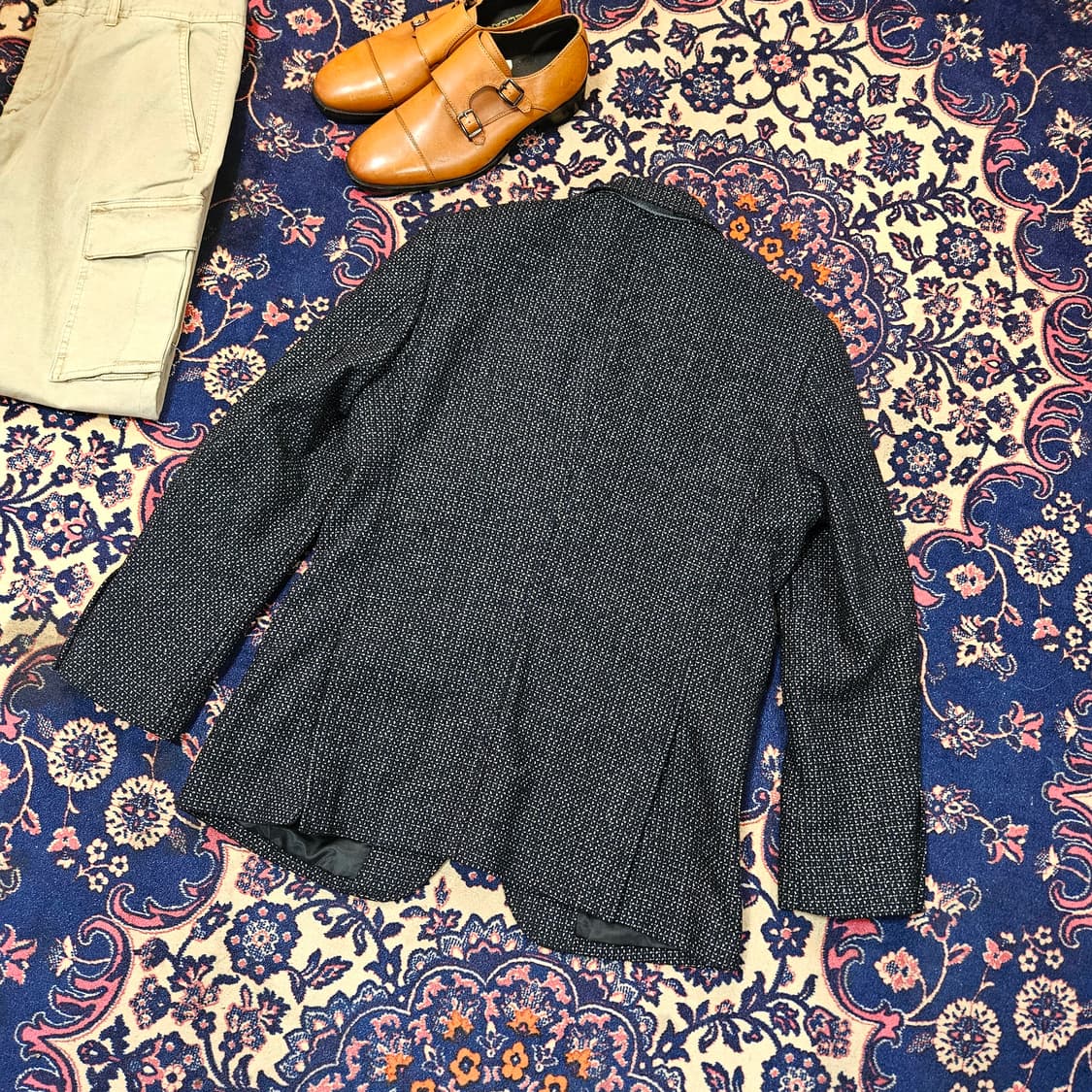 앤드류마크 네프 트위드 바스켓 블레이져 자켓 100 상품이미지2