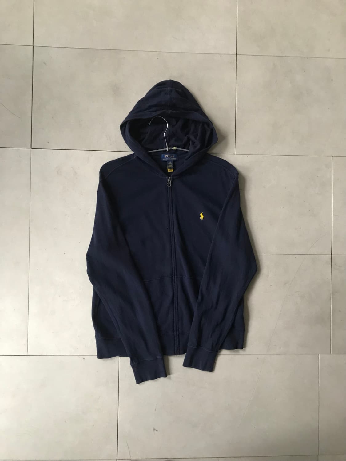폴로 네이비 빅로고 후드집업 상품이미지6