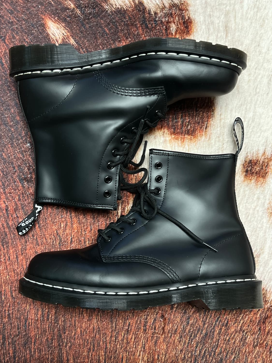 [280] 닥터마틴 1460 WS 화이트스티치 블랙 43 상품이미지1