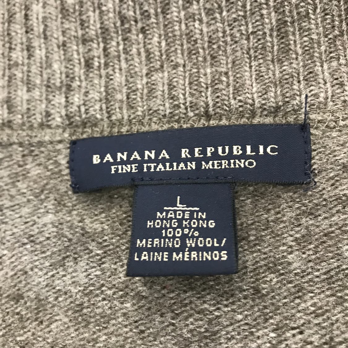 바나나리퍼블릭 메리노울 아가일니트집업 [95-100] 상품이미지5