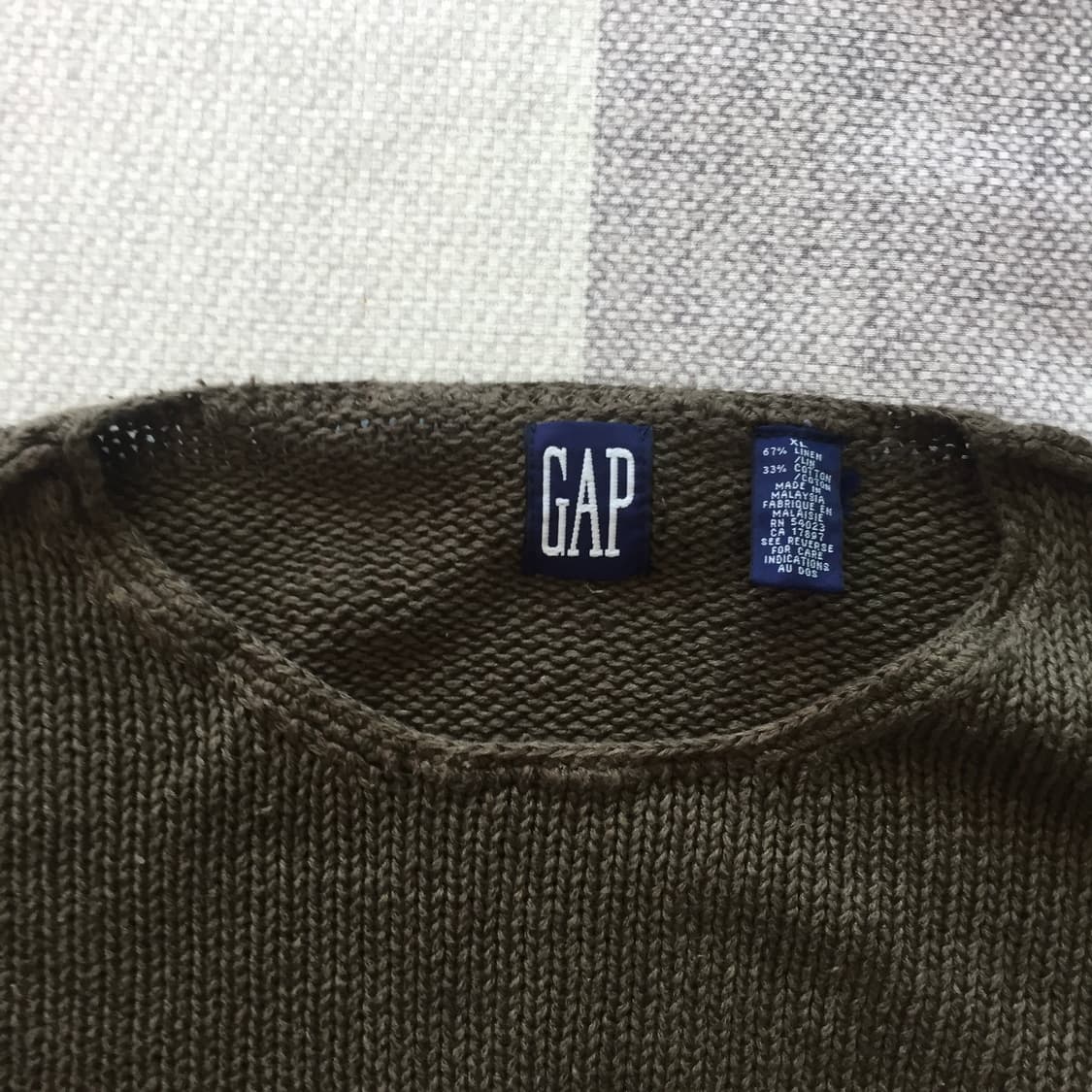 OLD GAP 올드 갭 리넨 블렌디드 스웨터 상품이미지2