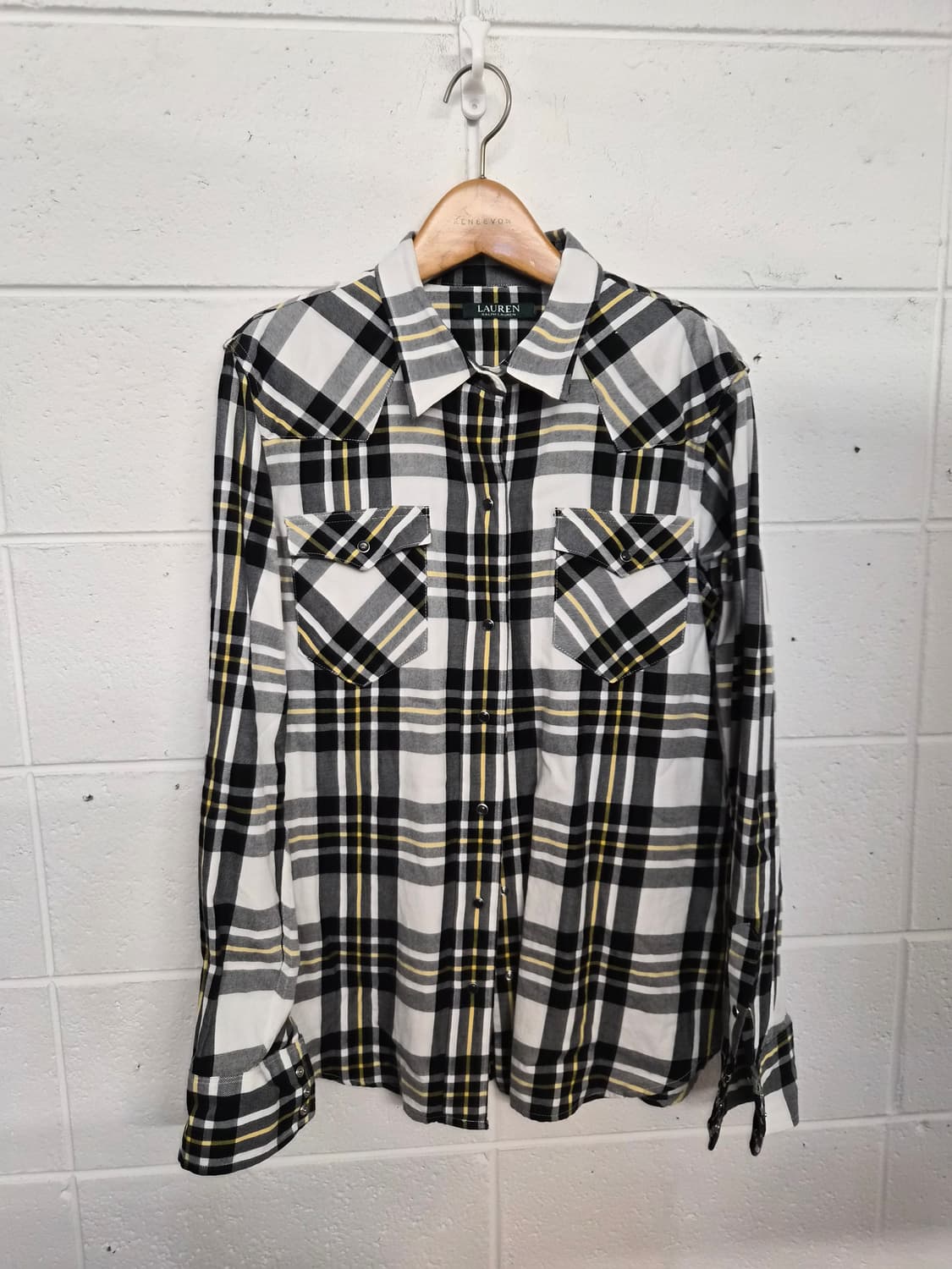 L) 랄프로렌 LAUREN 웨스턴 체크셔츠 팝니다 상품이미지1
