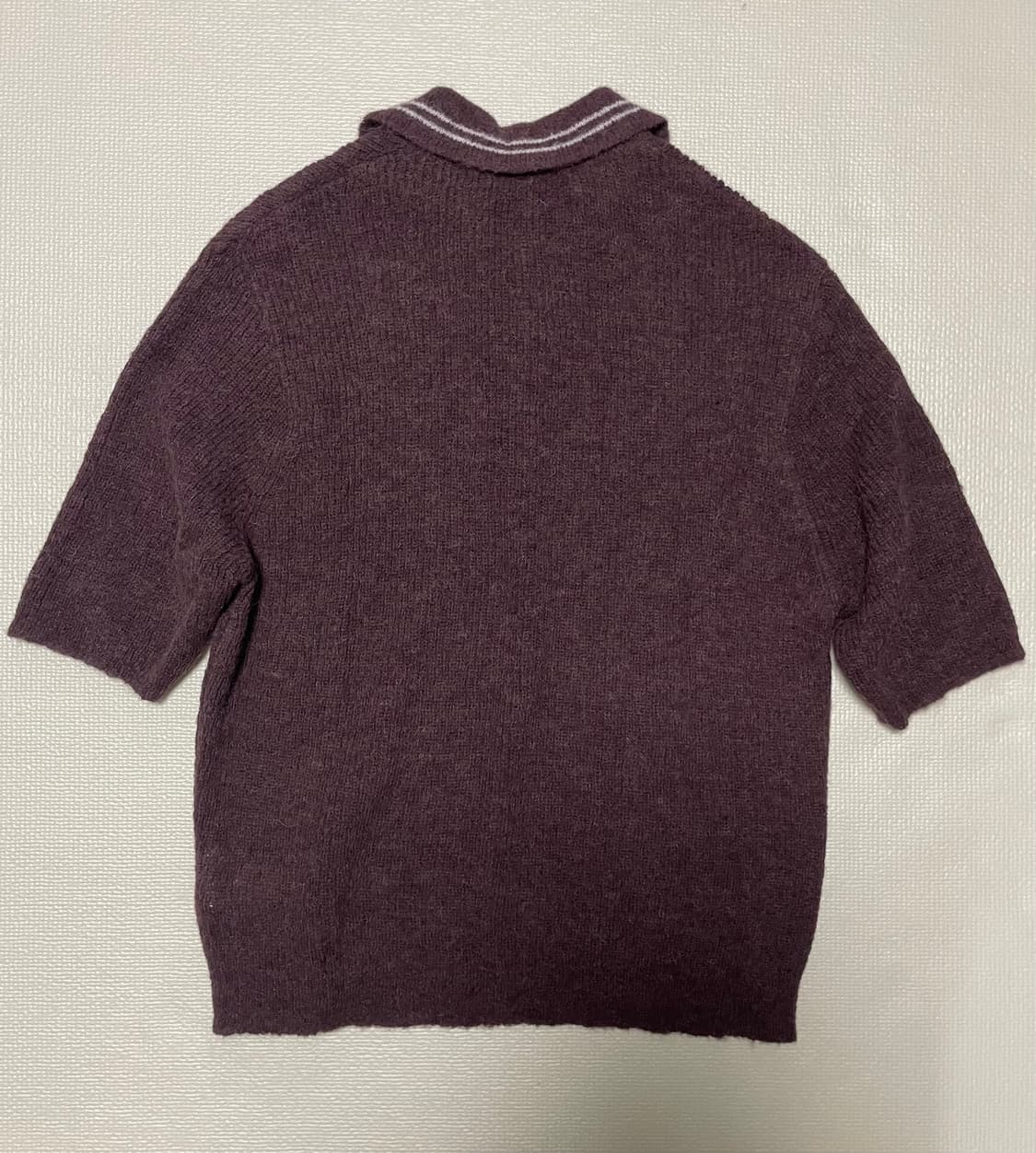 아워레가시 알파카 반팔 폴로니트 상품이미지4