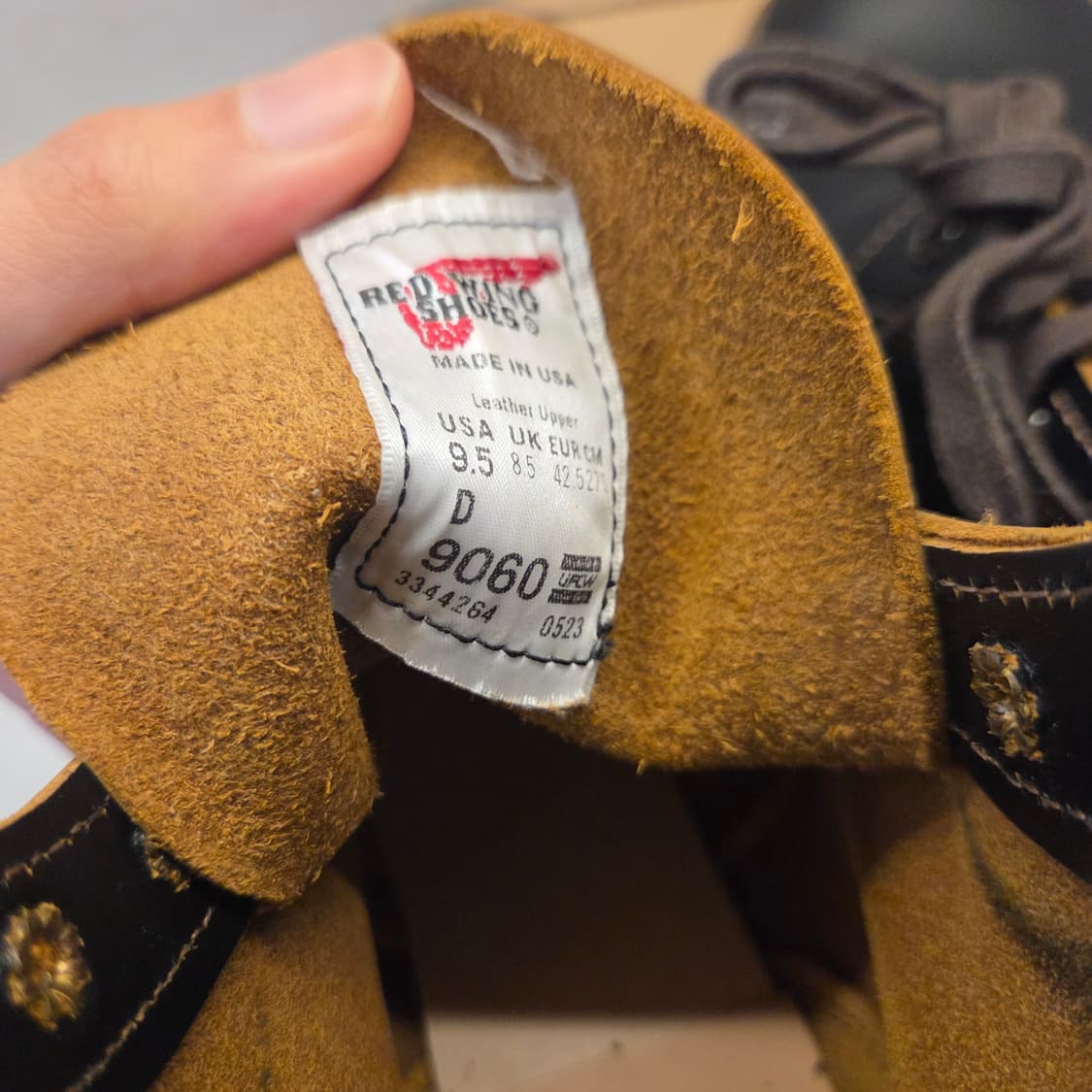 레드윙 벡맨 플랫박스 9060 블랙 클론다이크 9.5 상품이미지5