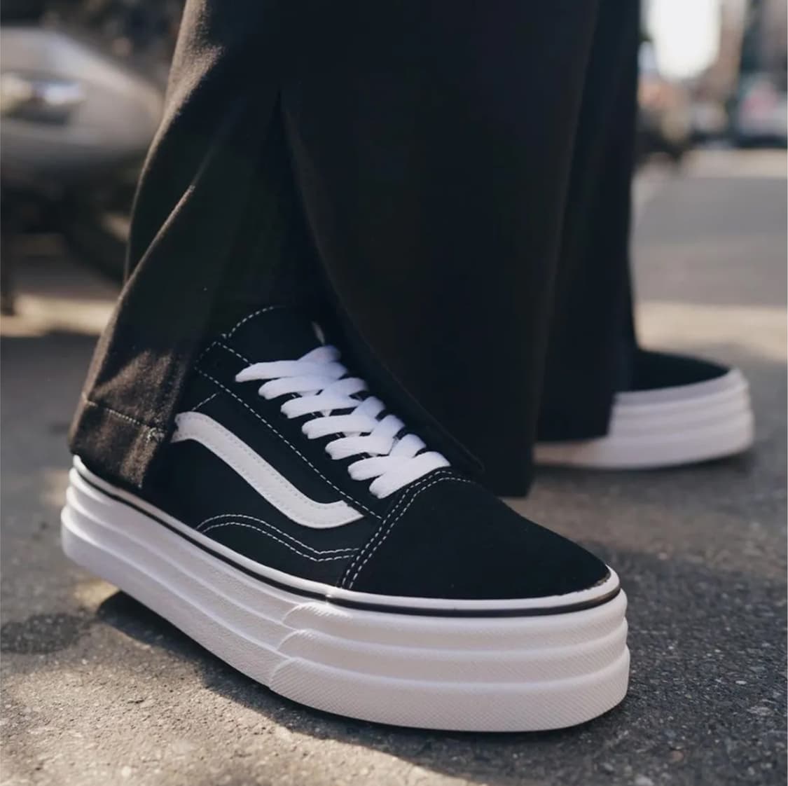 VANS 올드스쿨 쓰리솔 블랙 - 245 상품이미지1