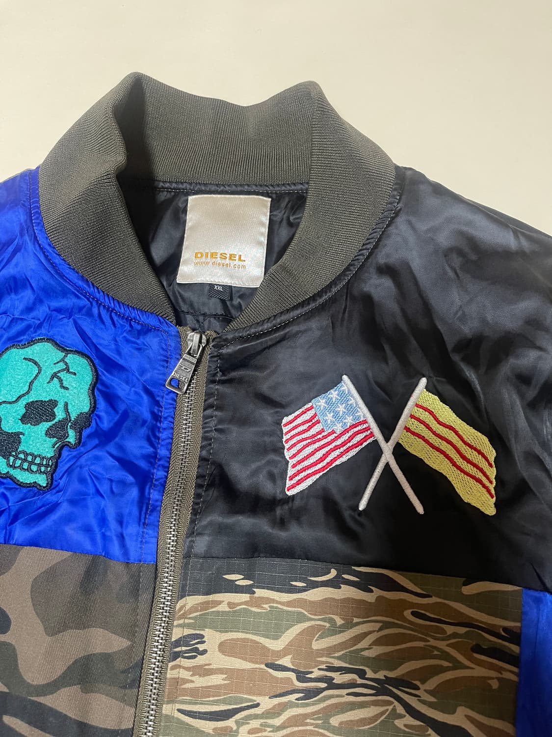 디젤 패치워크마원 카모 항공점퍼 XXL 상품이미지3