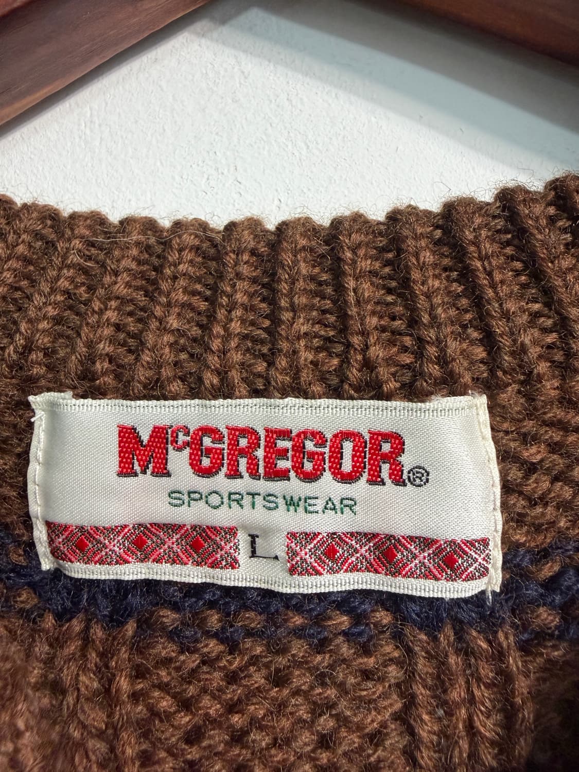 [L] Mcgreger 맥그리거 울 100% 니트  상품이미지6