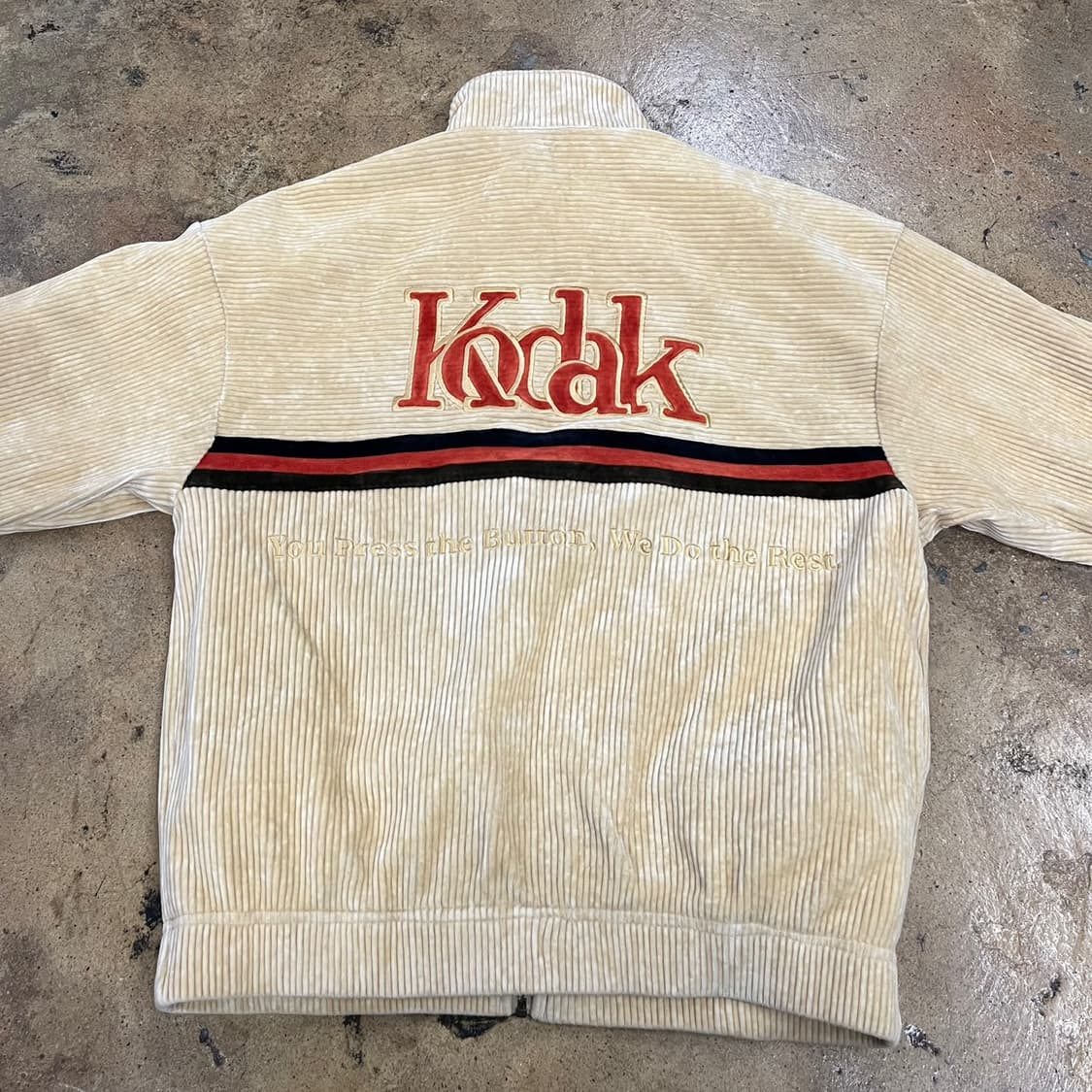 [정품/L] 코닥 코듀로이 짚업 자켓 아이보리 b10 상품이미지4