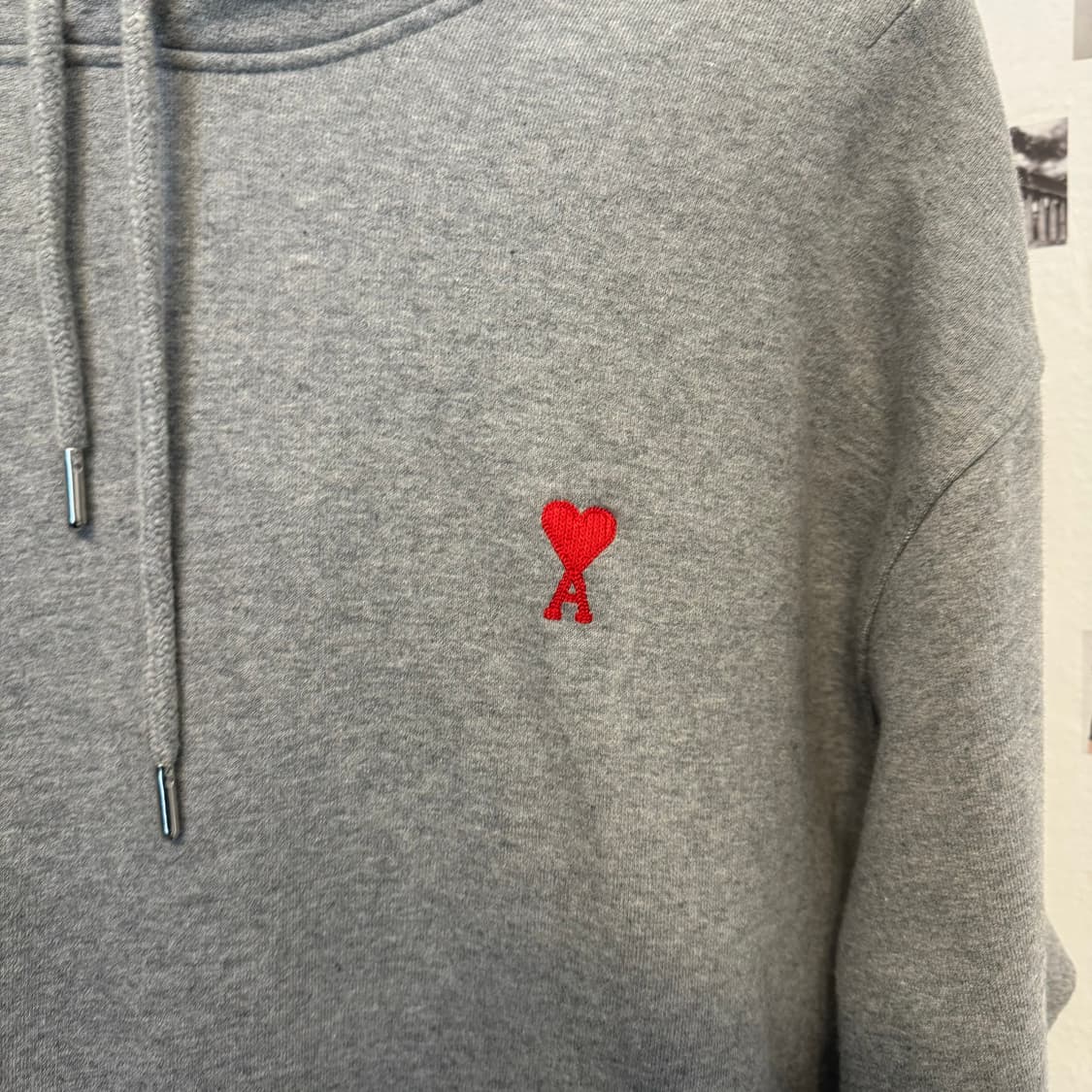 아미 AMI 스몰로고 후드티 백화점구매 상품이미지4