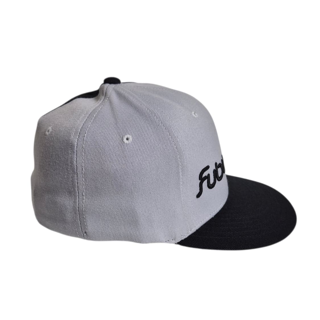 FUBU) 00s 푸부 빅 로고 스플릿 2톤 캡 검/회 상품이미지3