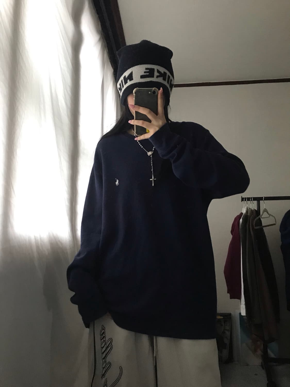 폴로 네이비 와플 롱슬리브 상품이미지5