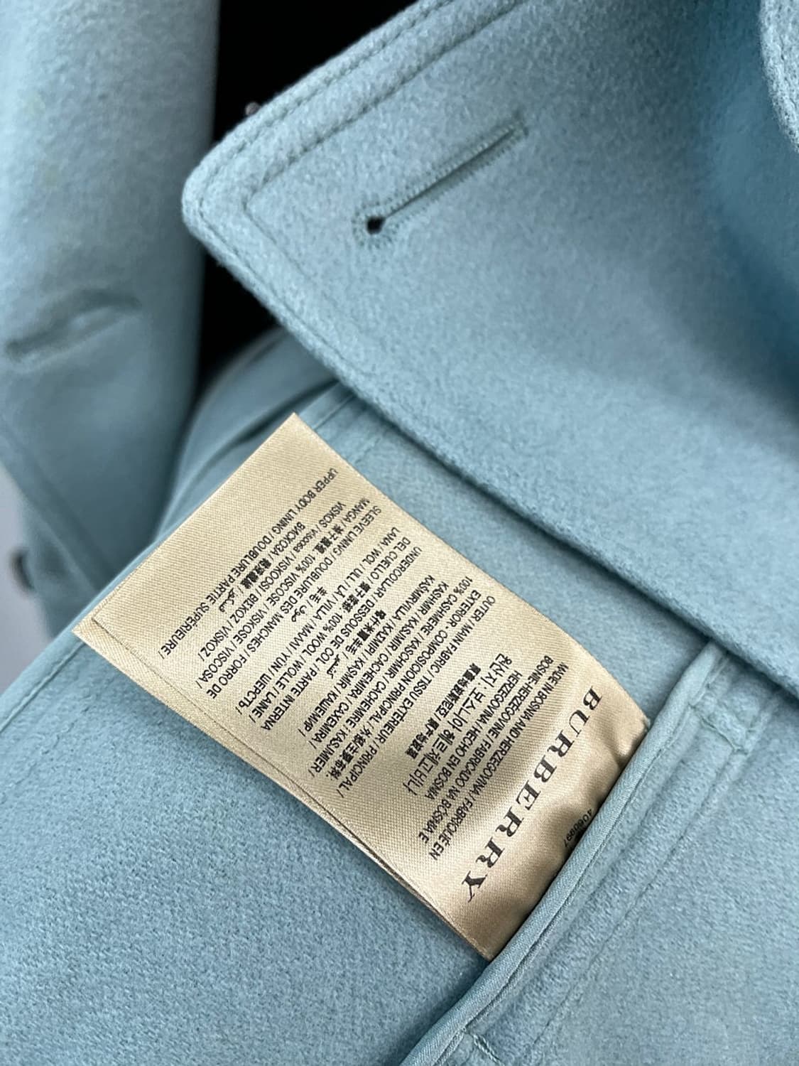 여) 버버리 캐시미어100% 코트  상품이미지5